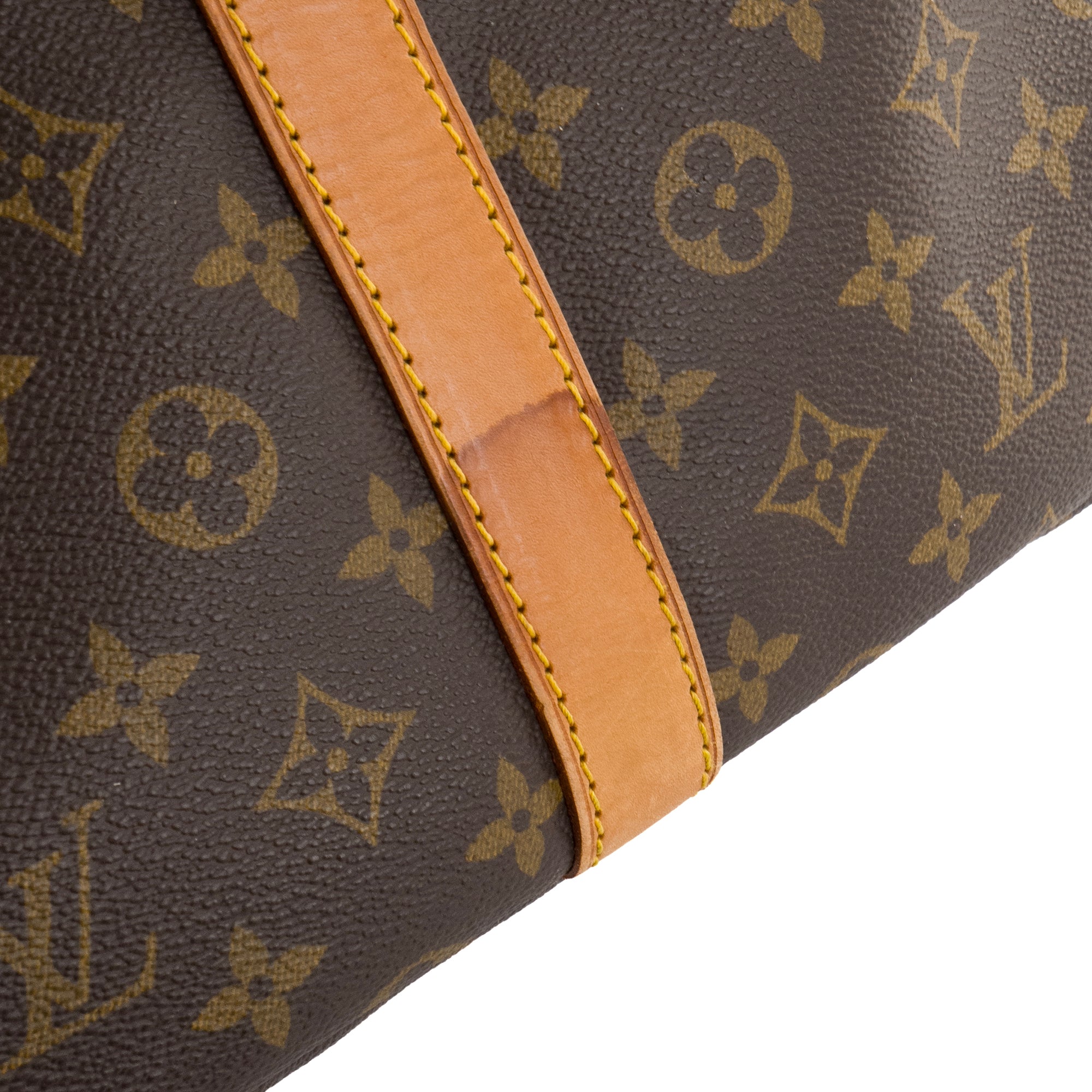 LOUIS VUITTON - Sac de voyage Keepall 60 Louis Vuitton en toile enduite monogrammée vintage