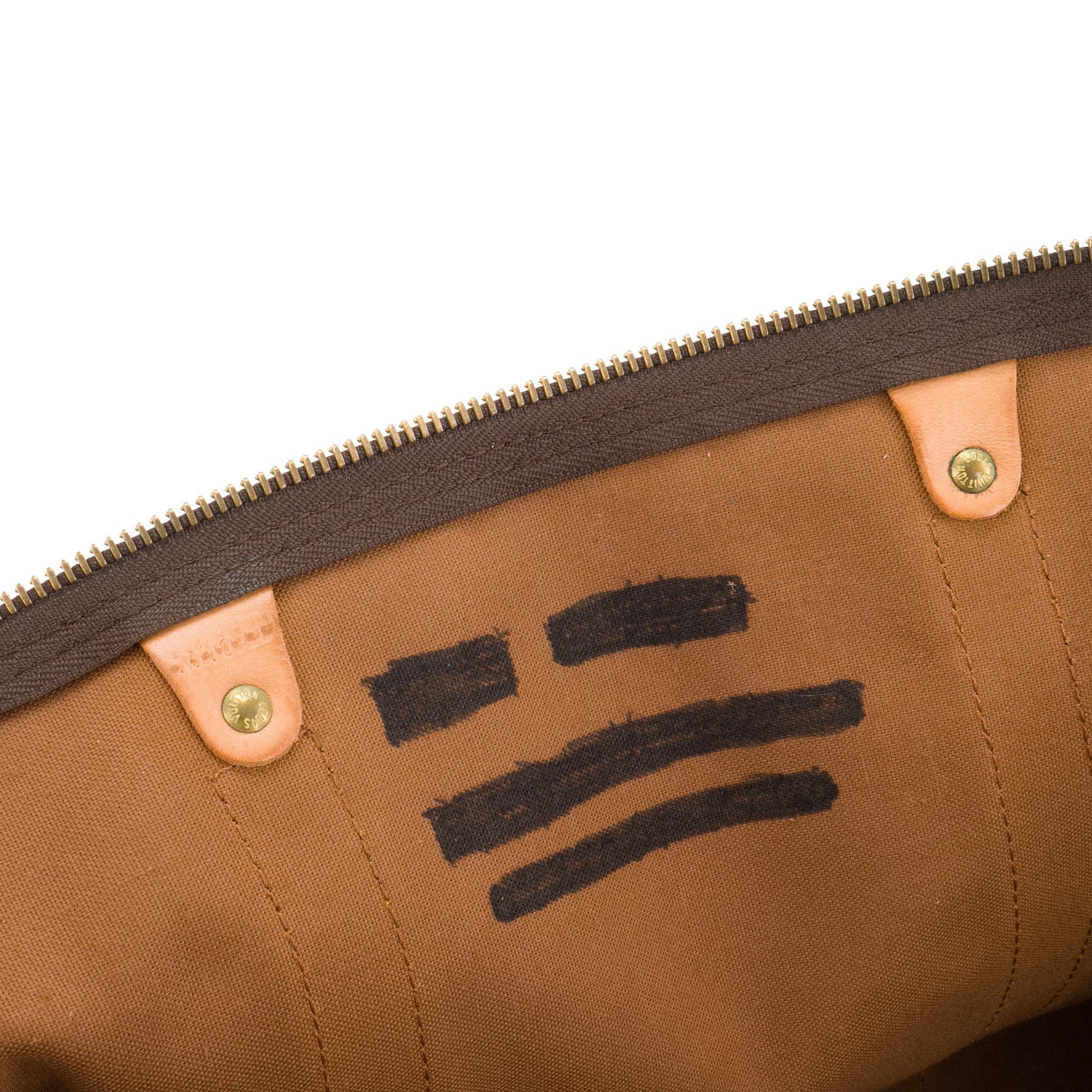 LOUIS VUITTON - Sac de voyage Keepall 60 Louis Vuitton en toile enduite monogrammée vintage