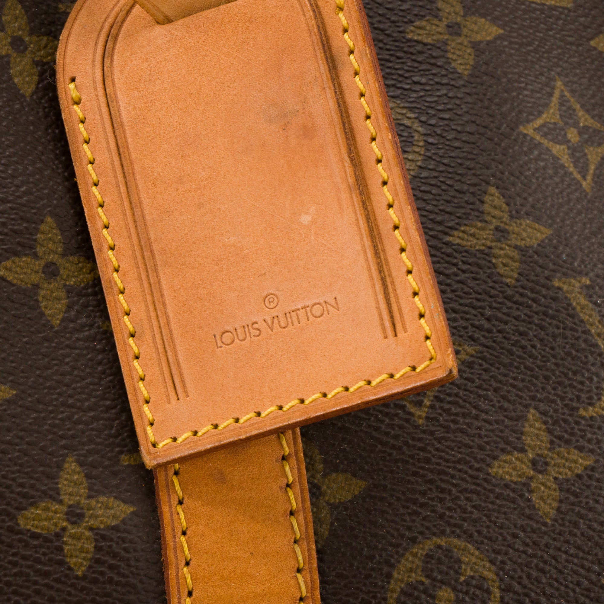 LOUIS VUITTON - Sac de voyage Keepall 60 Louis Vuitton en toile enduite monogrammée vintage