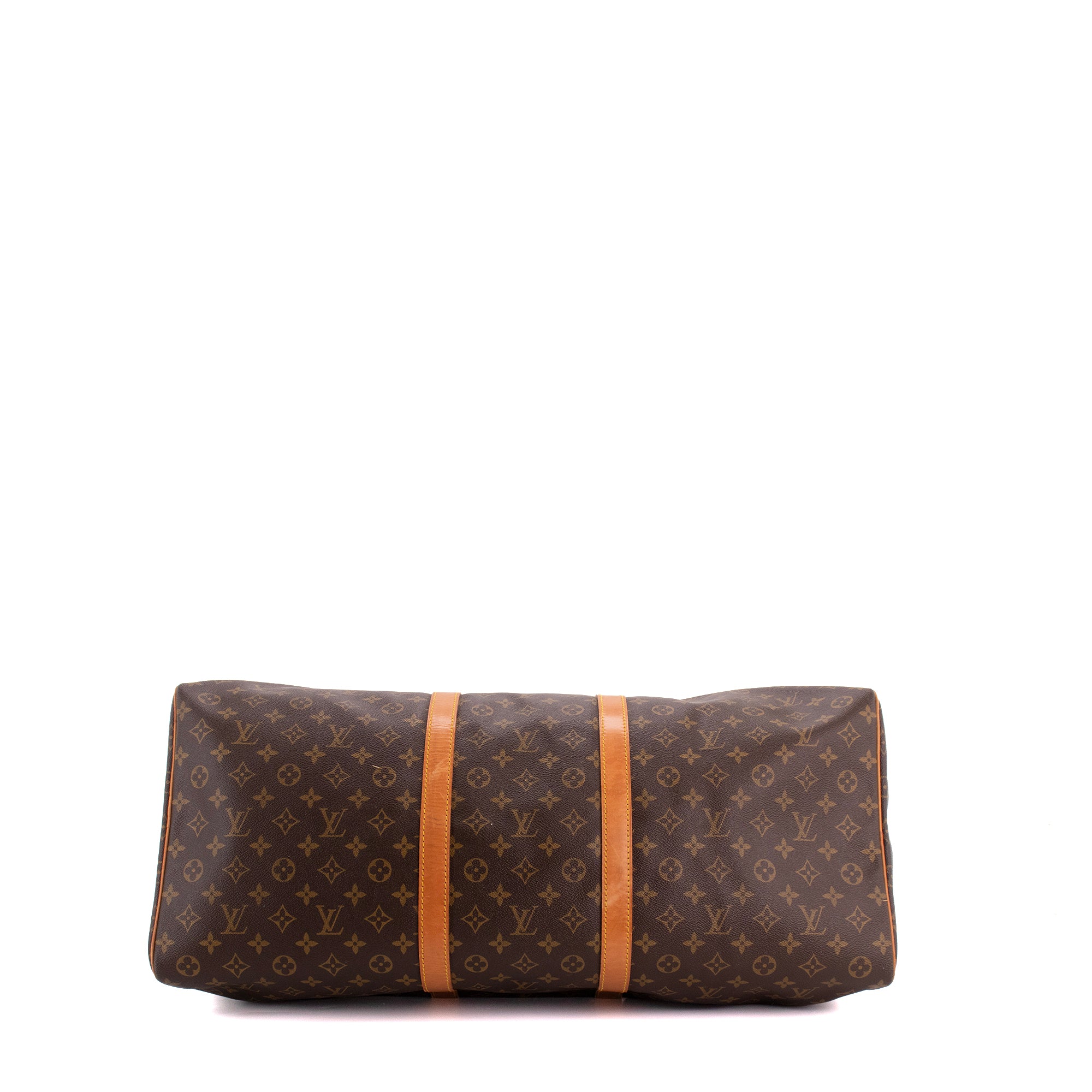 LOUIS VUITTON - Sac de voyage Keepall 60 Louis Vuitton en toile enduite monogrammée vintage