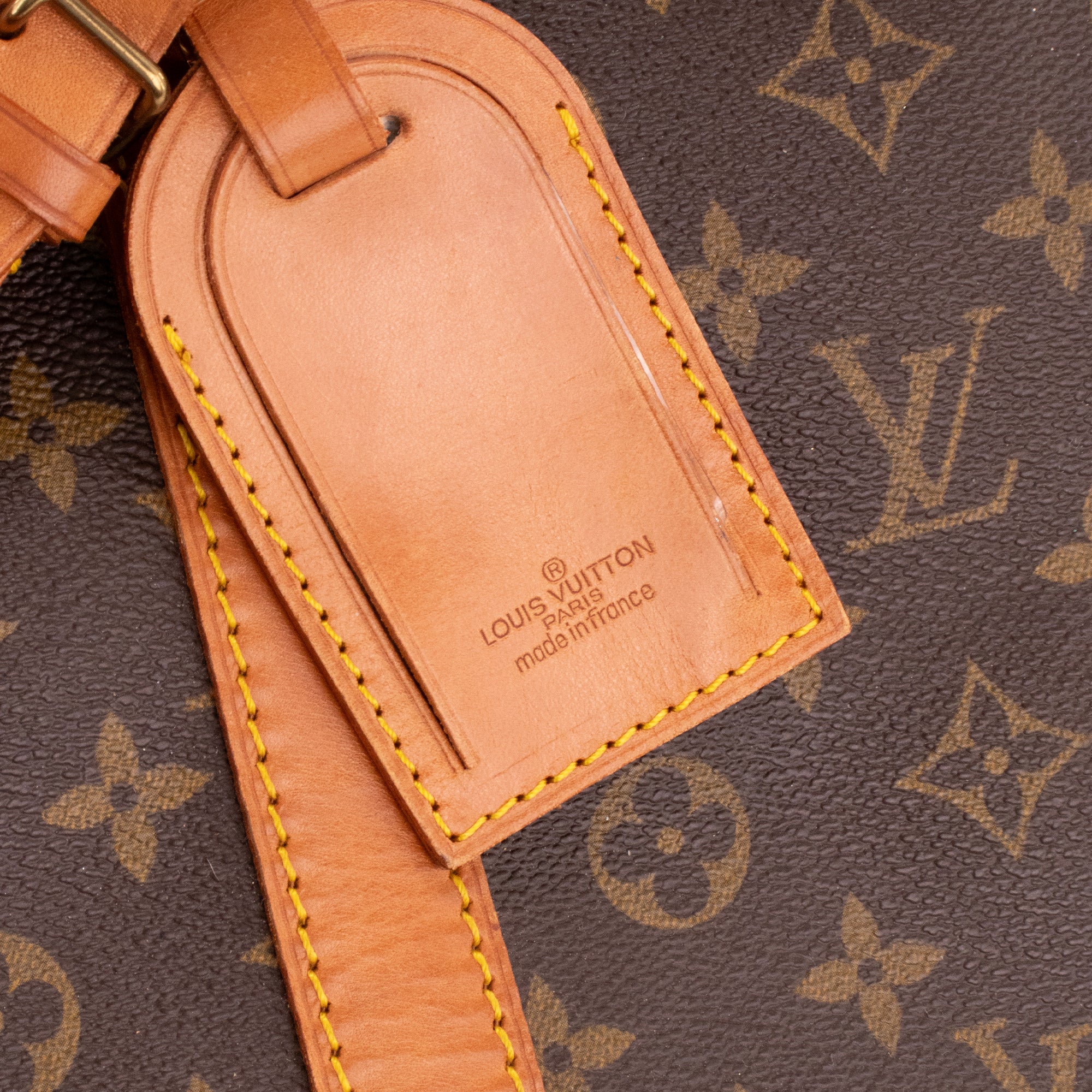 LOUIS VUITTON - Sac de voyage Keepall 60 Louis Vuitton en toile enduite monogrammée vintage
