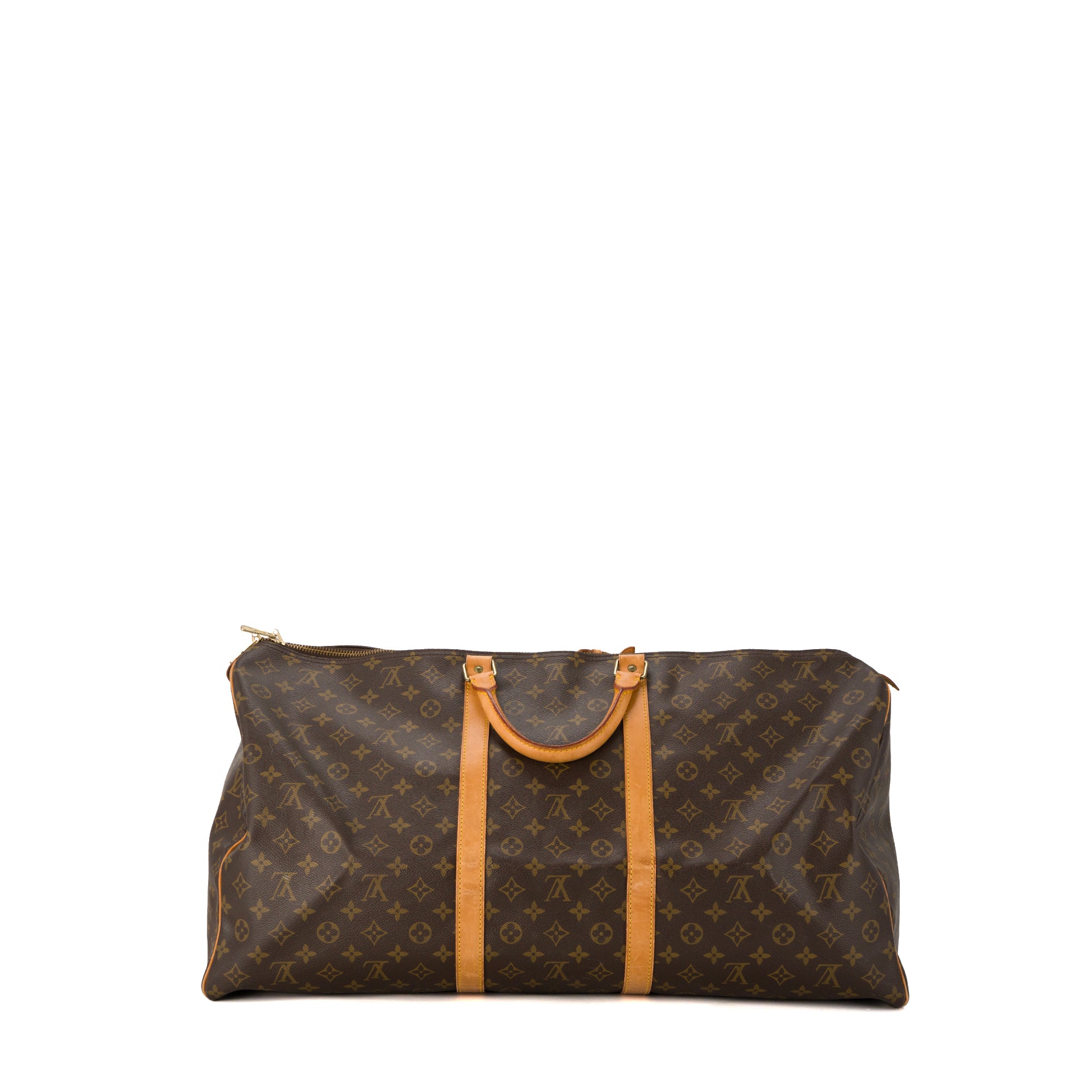 LOUIS VUITTON - Sac de voyage Keepall 60 Louis Vuitton en toile enduite monogrammée