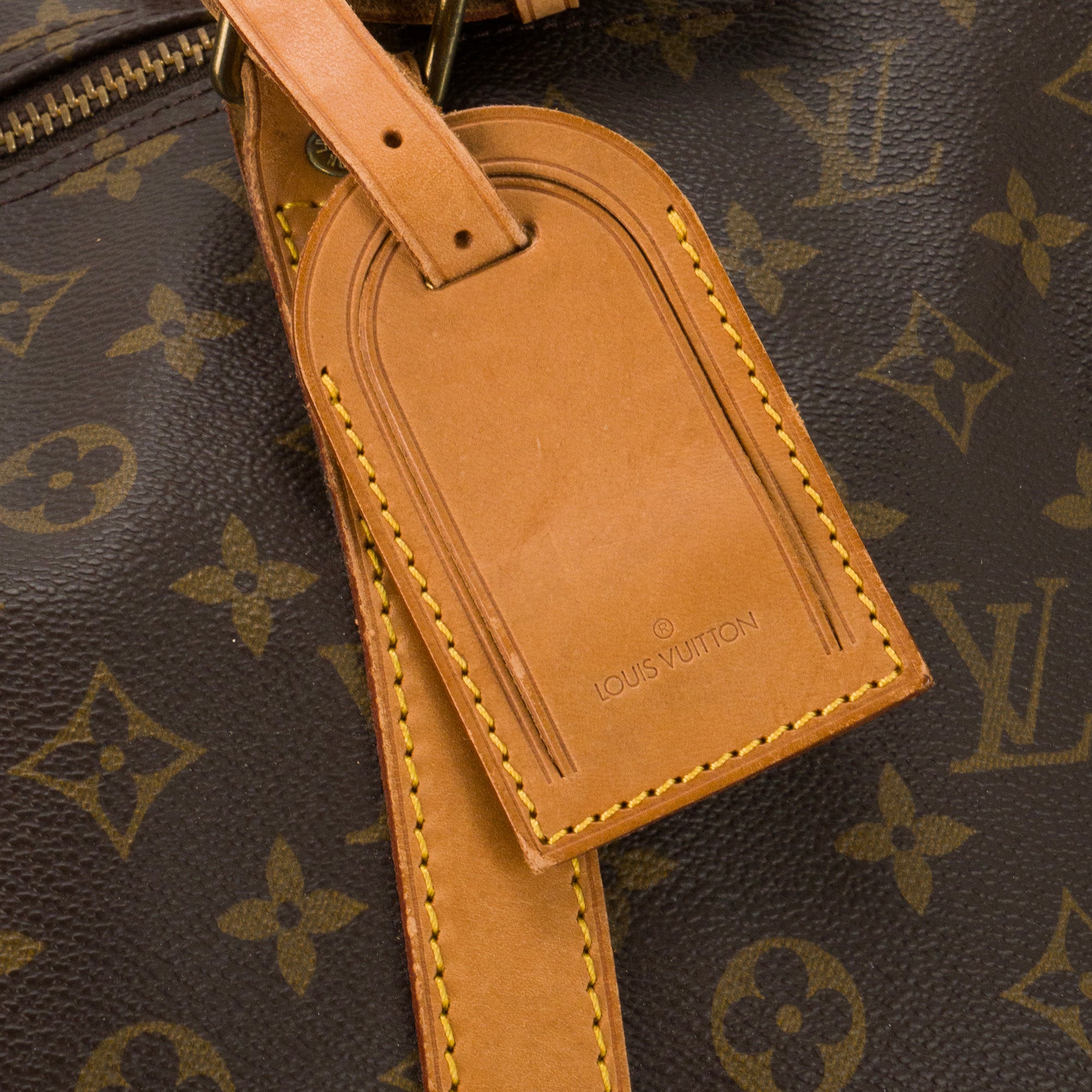 LOUIS VUITTON - Sac de voyage Keepall 60 Louis Vuitton en toile enduite monogrammée