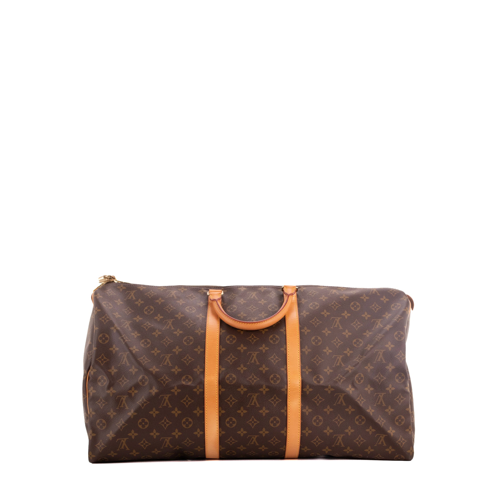 LOUIS VUITTON - Sac de voyage Keepall 60 Louis Vuitton en toile monogrammée vintage