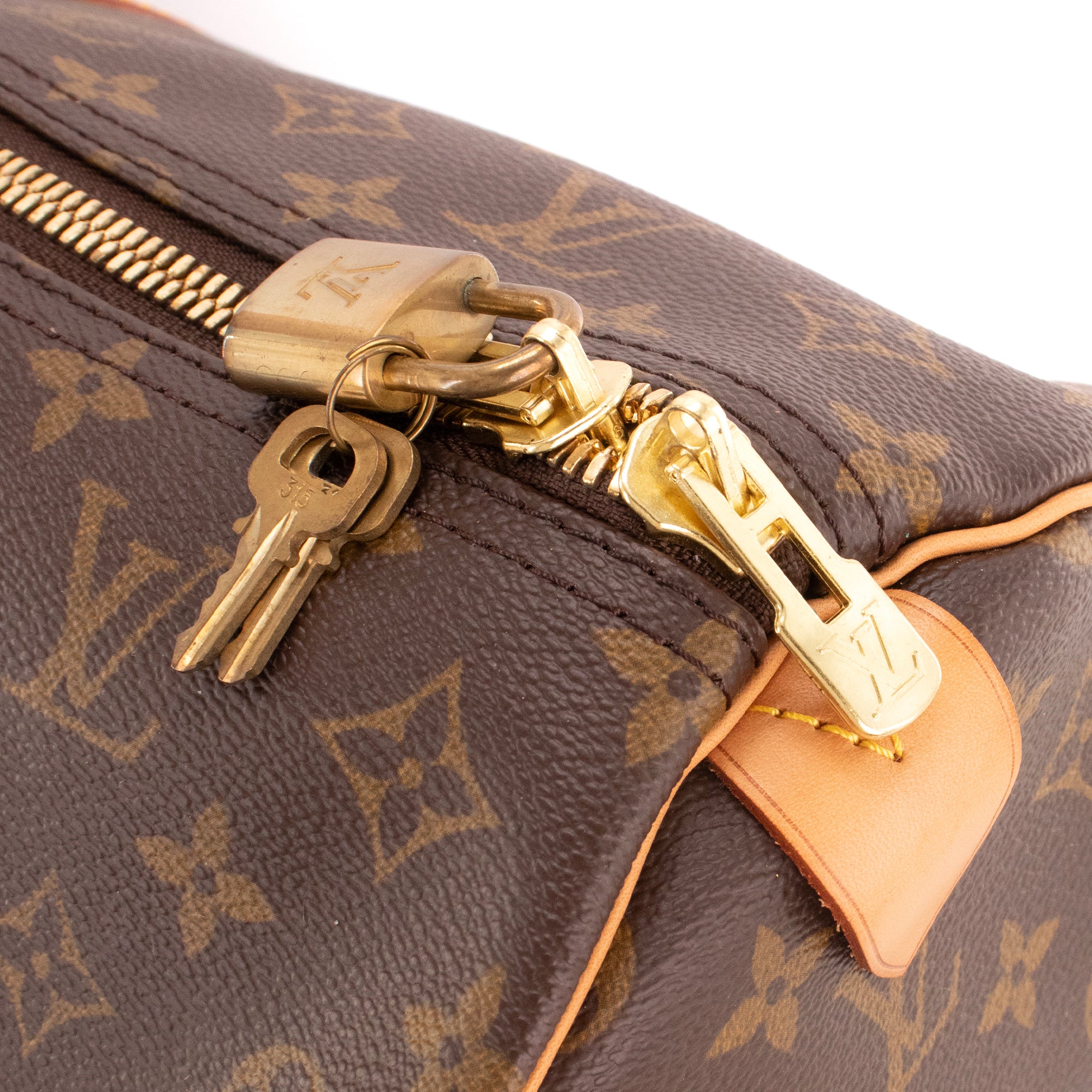 LOUIS VUITTON - Sac de voyage Keepall 60 Louis Vuitton en toile monogrammée vintage