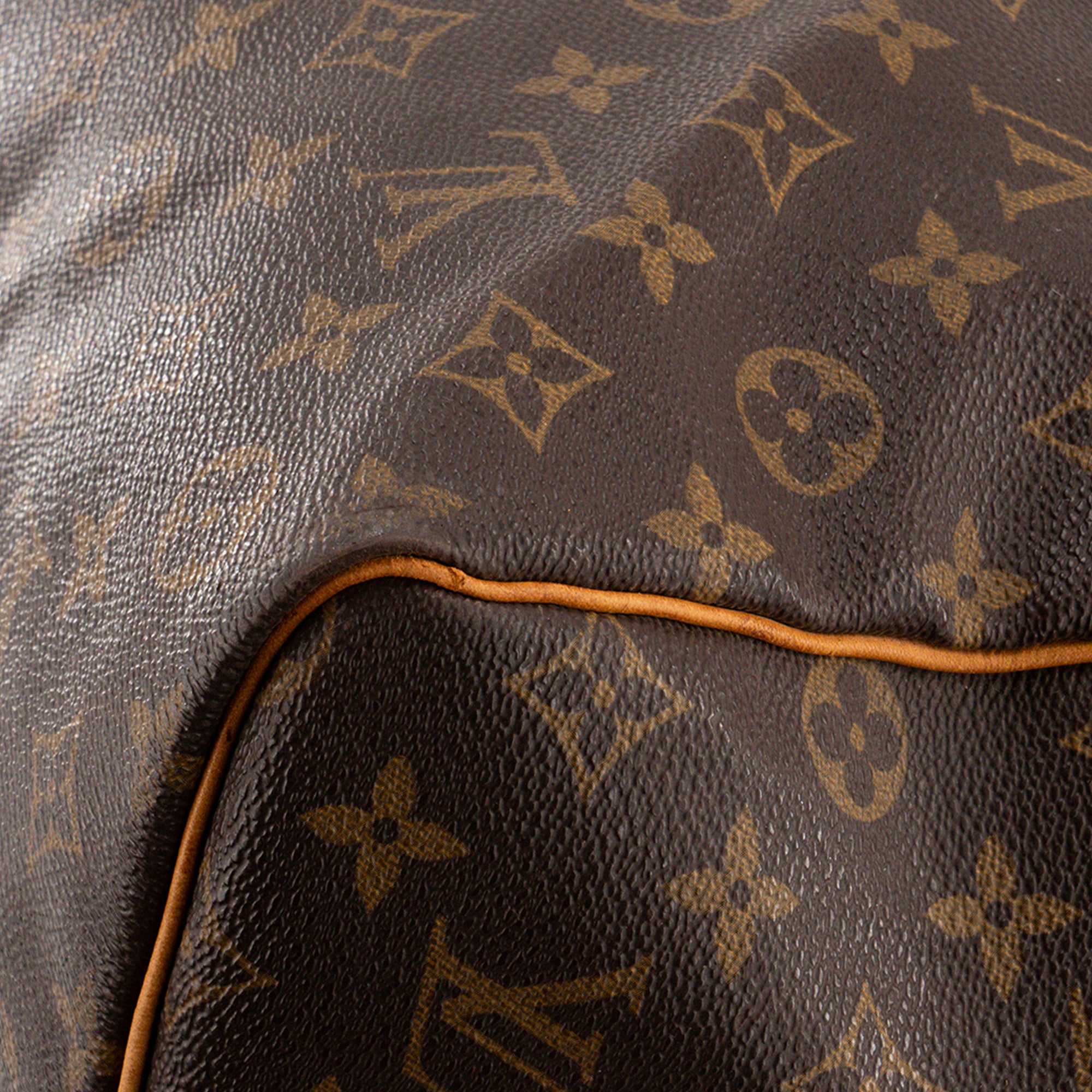 LOUIS VUITTON - Sac de voyage Keepall Louis Vuitton en toile enduite monogrammée vintage