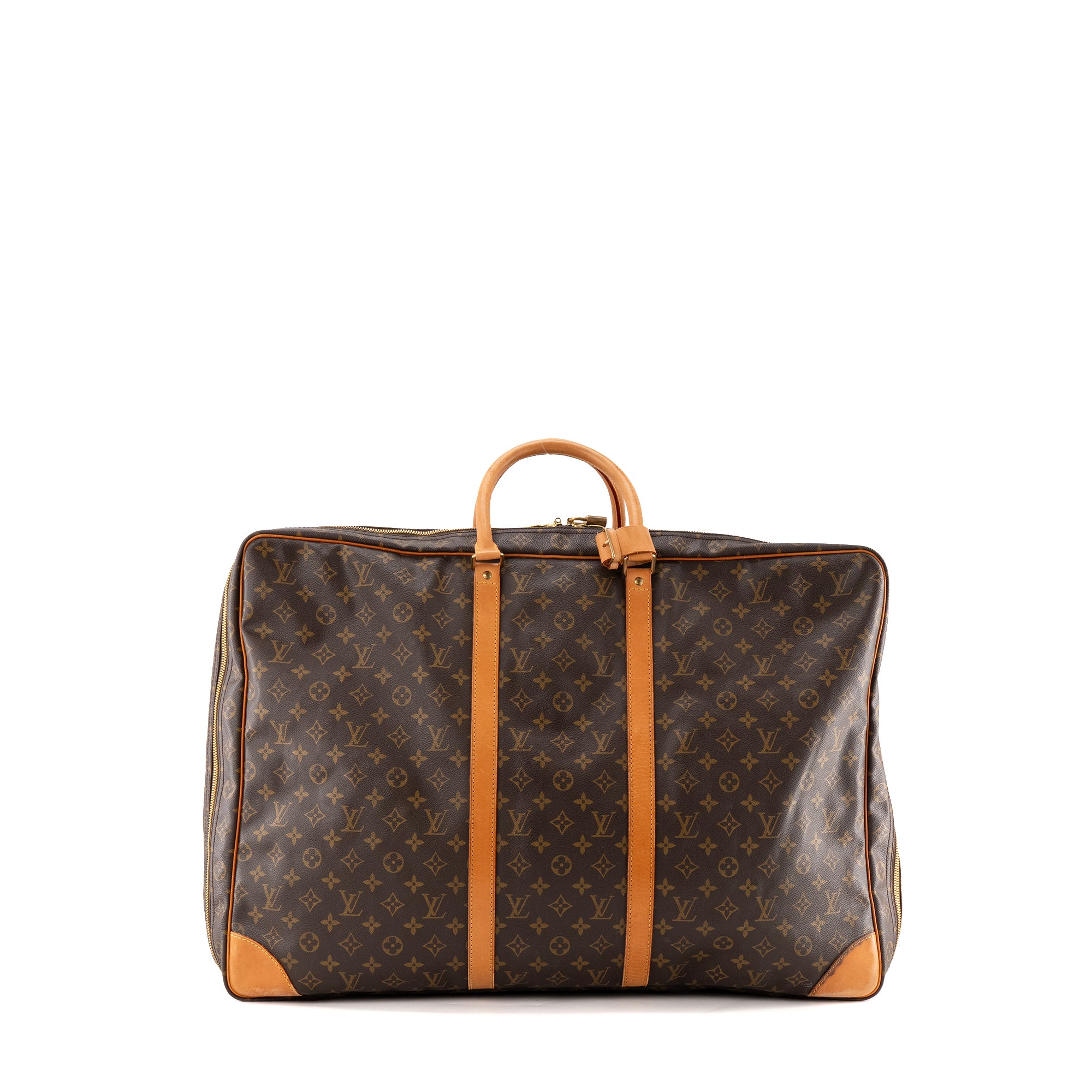LOUIS VUITTON - Sac de voyage Sirius 65 Louis Vuitton en toile enduite monogrammée vintage