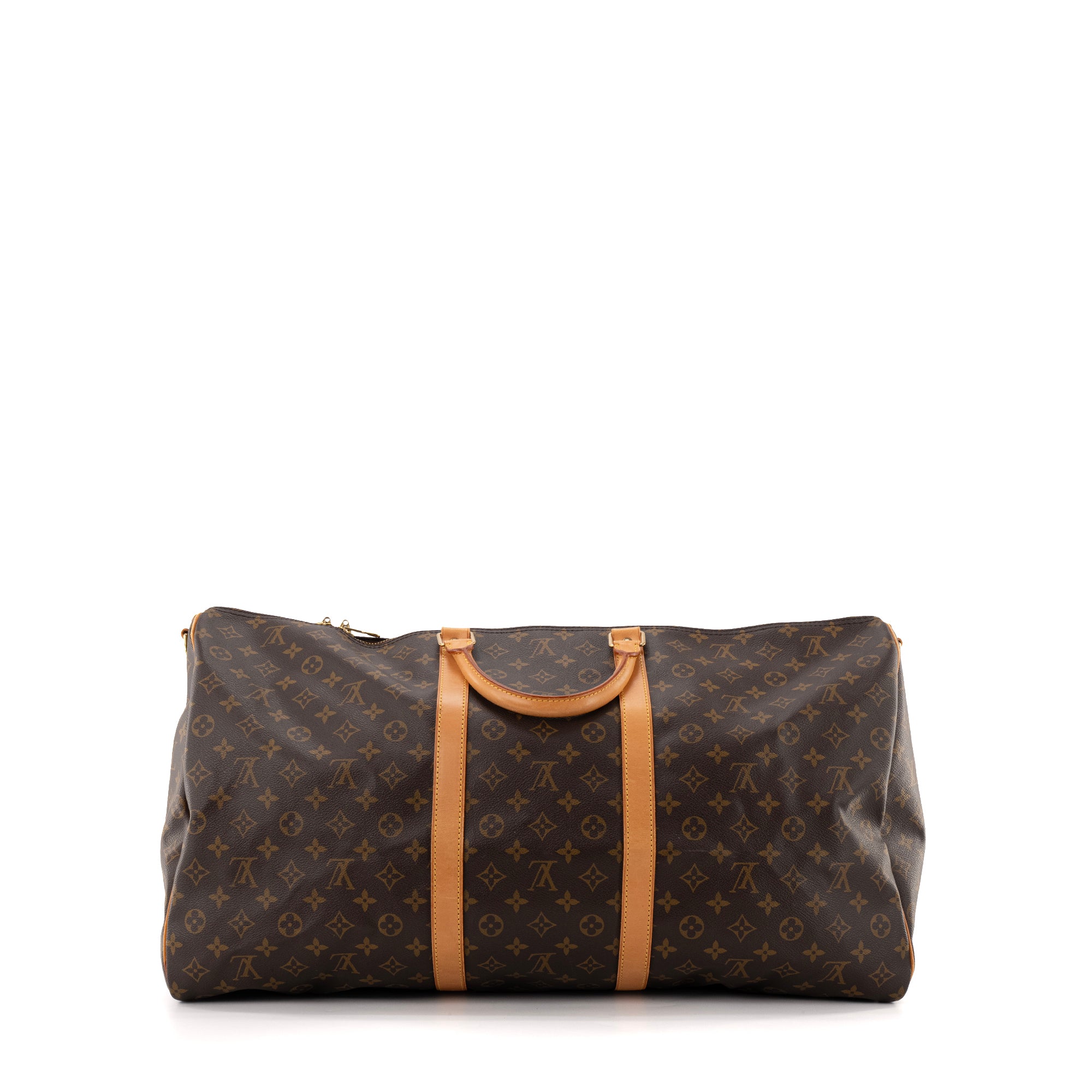LOUIS VUITTON - Sac de voyage Keepall 60 Louis Vuitton en toile enduite monogrammée vintage