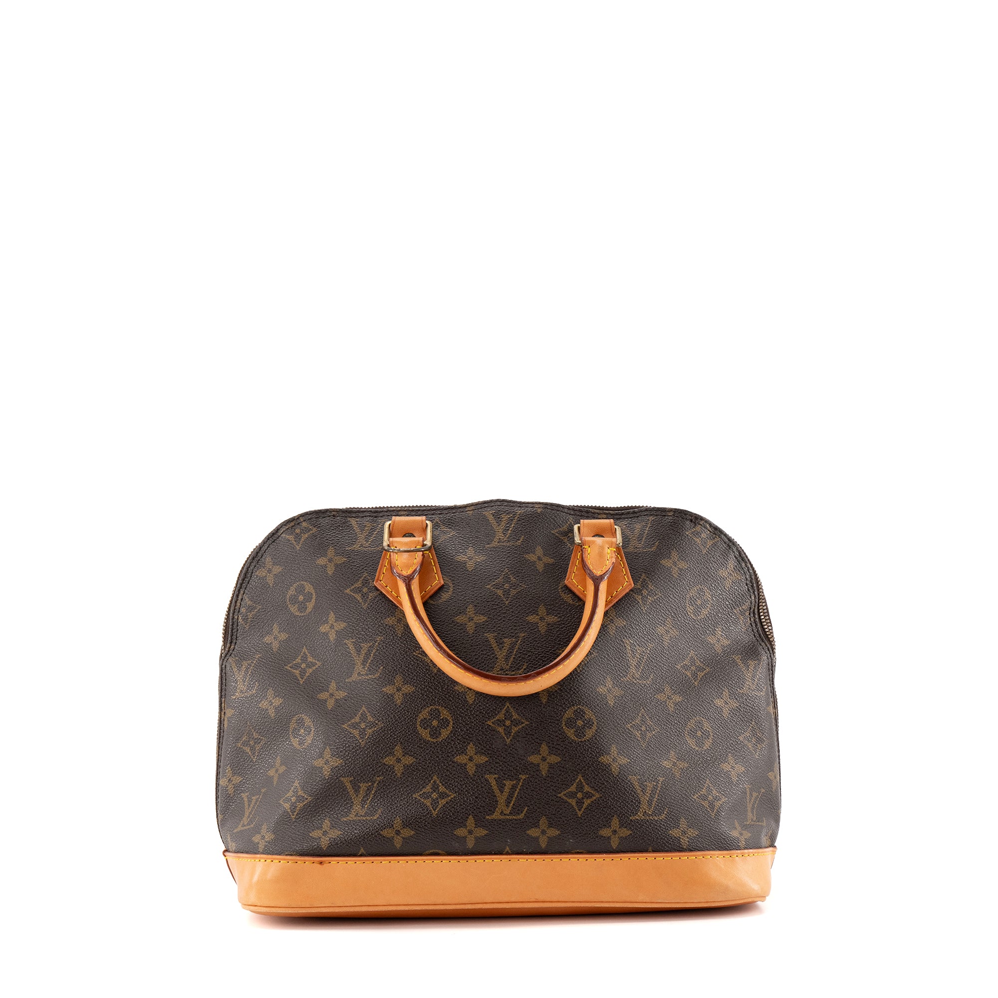 LOUIS VUITTON - Sac à main Alma PM Louis Vuitton en toile enduite monogrammée vintage