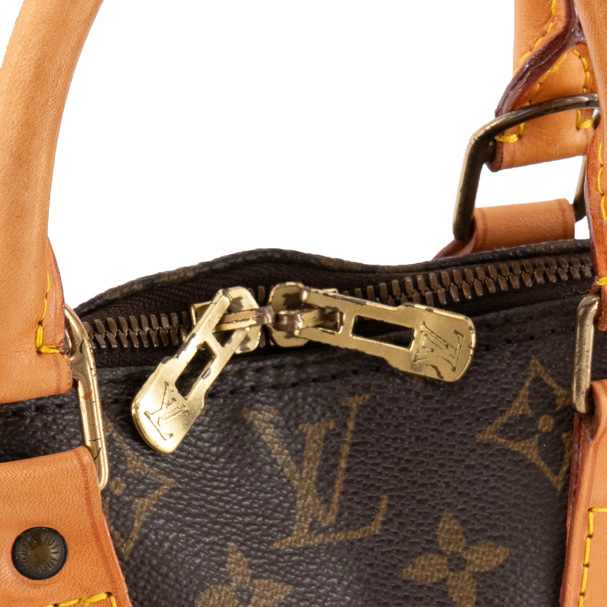 LOUIS VUITTON - Sac à main Alma PM Louis Vuitton en toile enduite monogrammée vintage