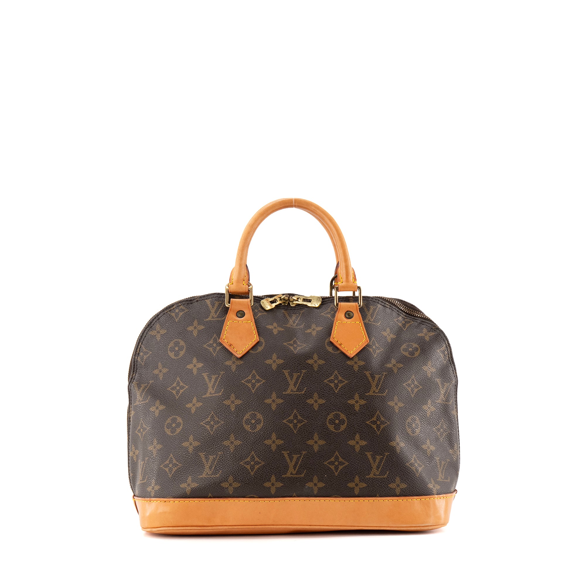 LOUIS VUITTON - Sac à main Alma PM Louis Vuitton en toile enduite monogrammée vintage