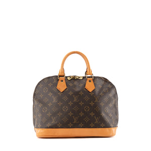 LOUIS VUITTON - Sac à main Alma PM Louis Vuitton en toile enduite monogrammée vintage