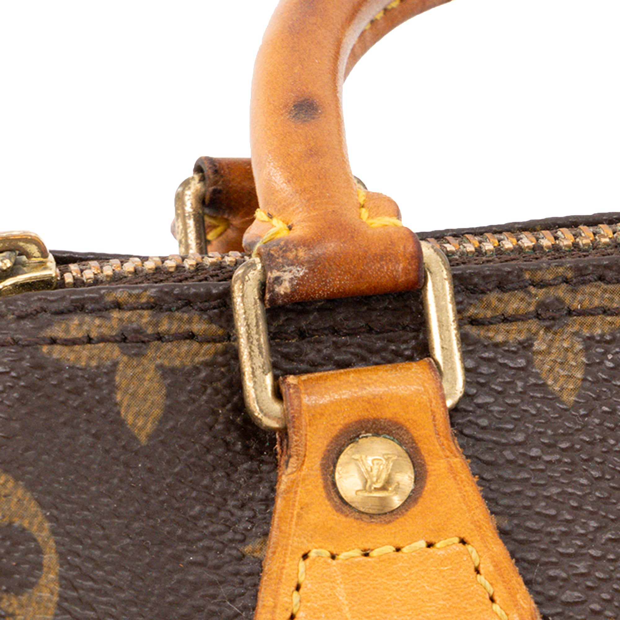 LOUIS VUITTON - Sac à main Nano Speedy Louis Vuitton en toile enduite monogrammée vintage