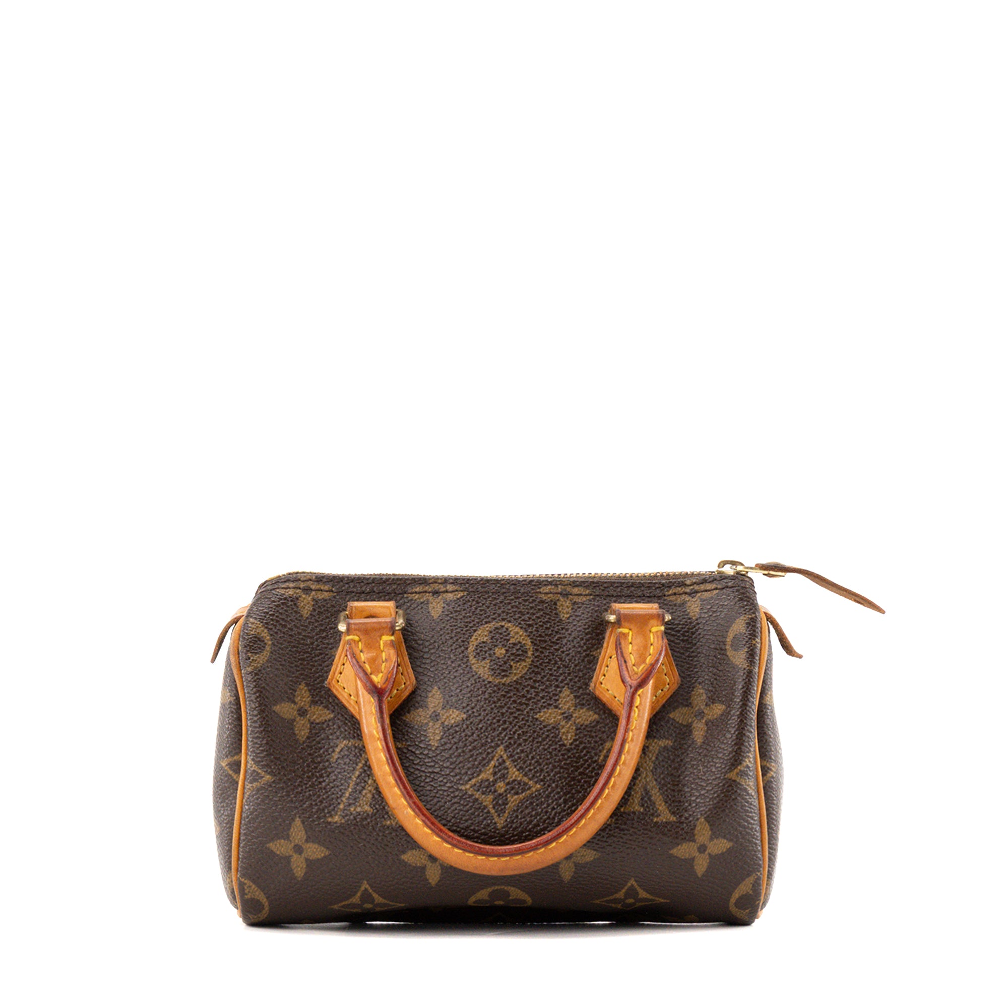 LOUIS VUITTON - Sac à main Nano Speedy Louis Vuitton en toile enduite monogrammée vintage