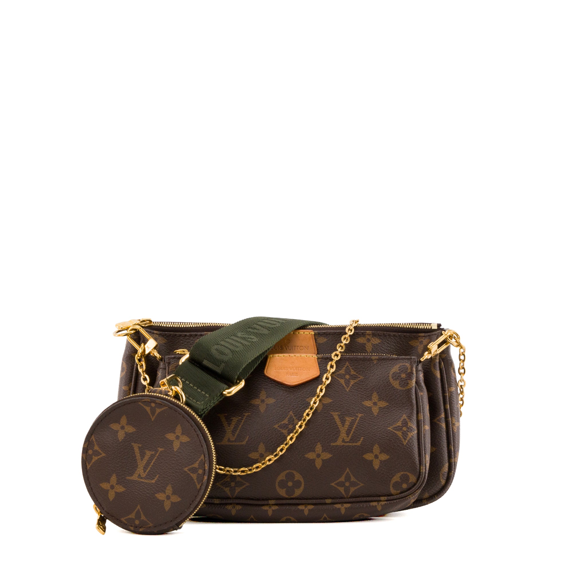 LOUIS VUITTON - Sac à bandoulière Multi Pochette Accessoires Louis Vuitton en toile enduite monogrammée