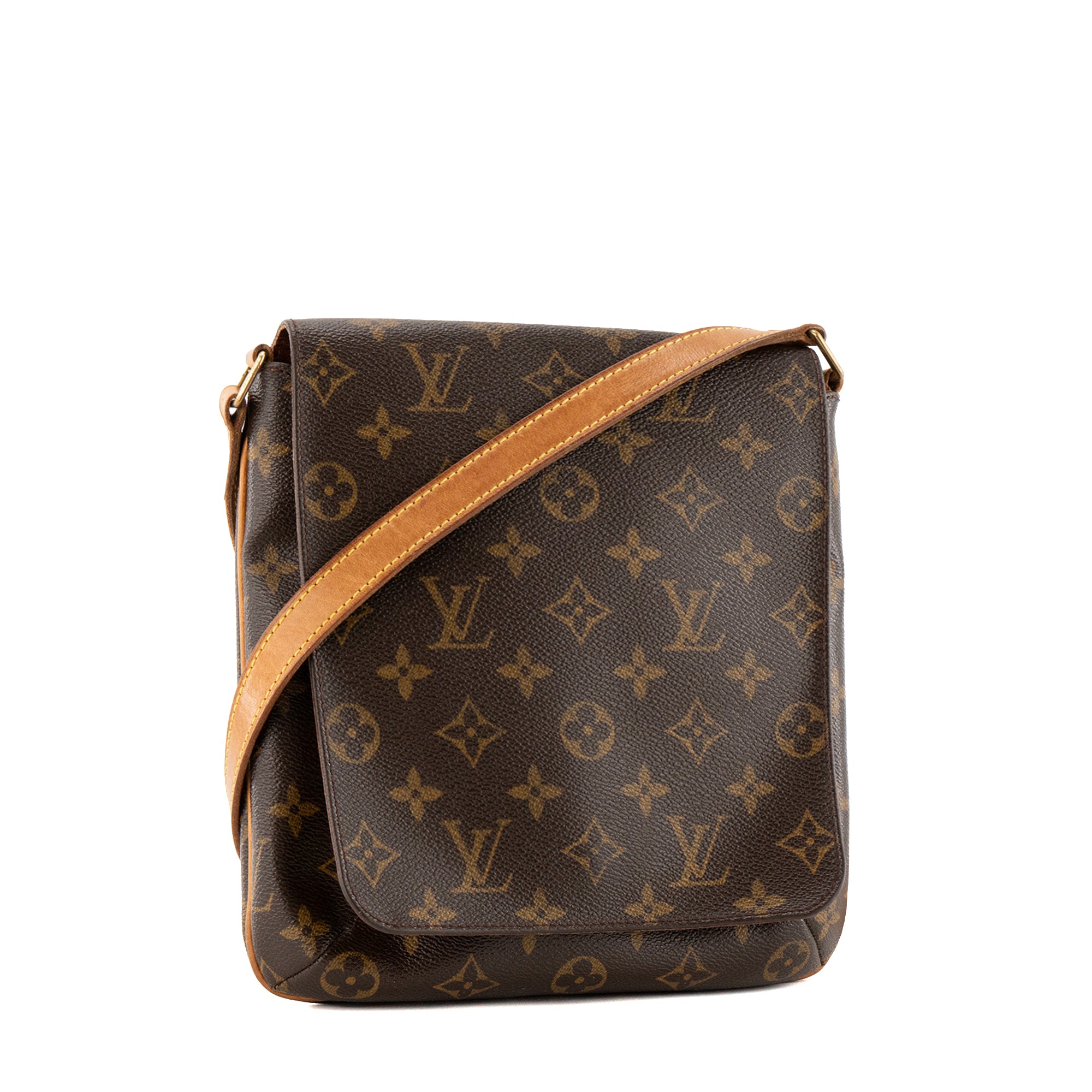 LOUIS VUITTON - Sac à bandoulière Musette Salsa Louis Vuitton en toile enduite monogrammée vintage