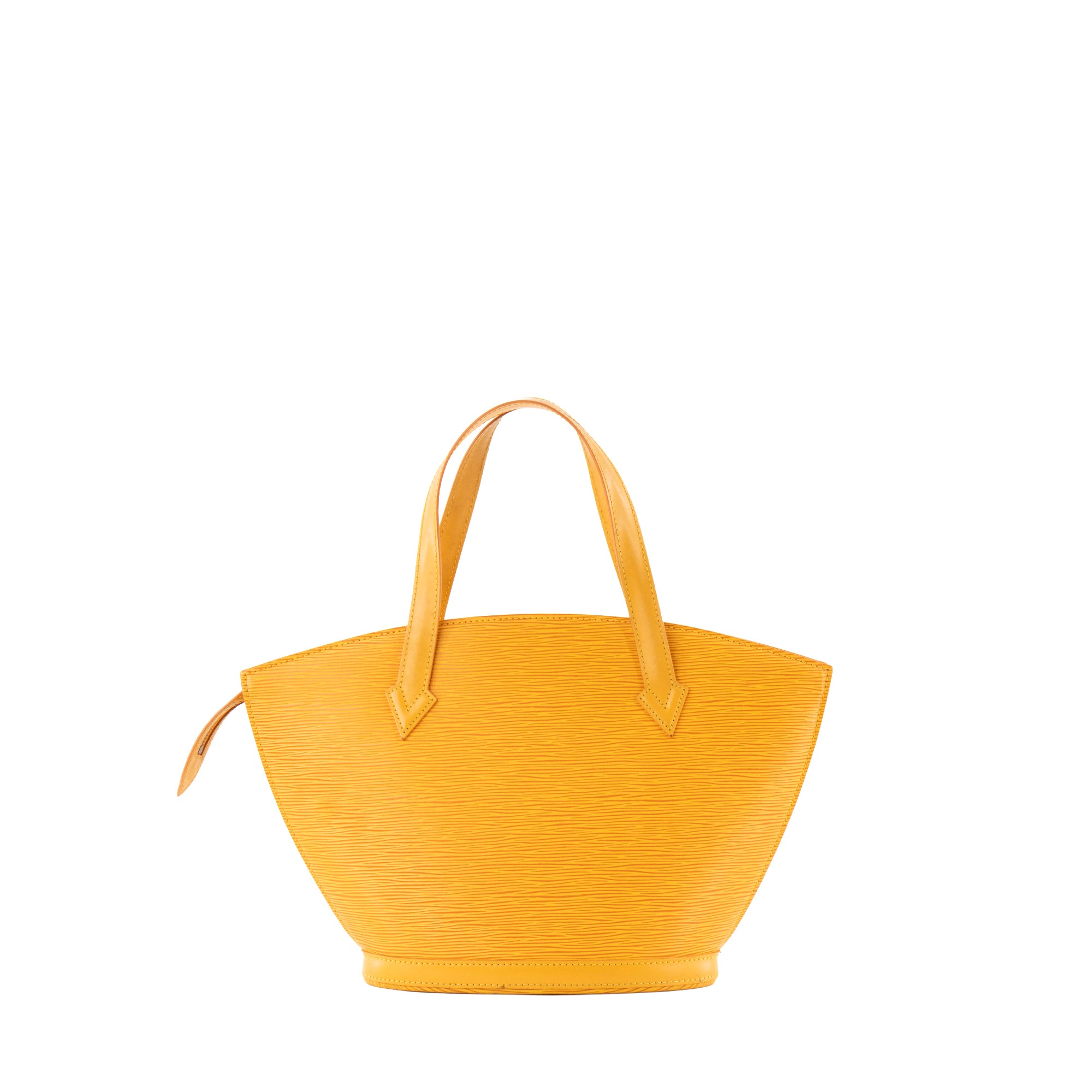 Sac à épaule Saint Jacques Louis Vuitton en cuir épi jaune vintage