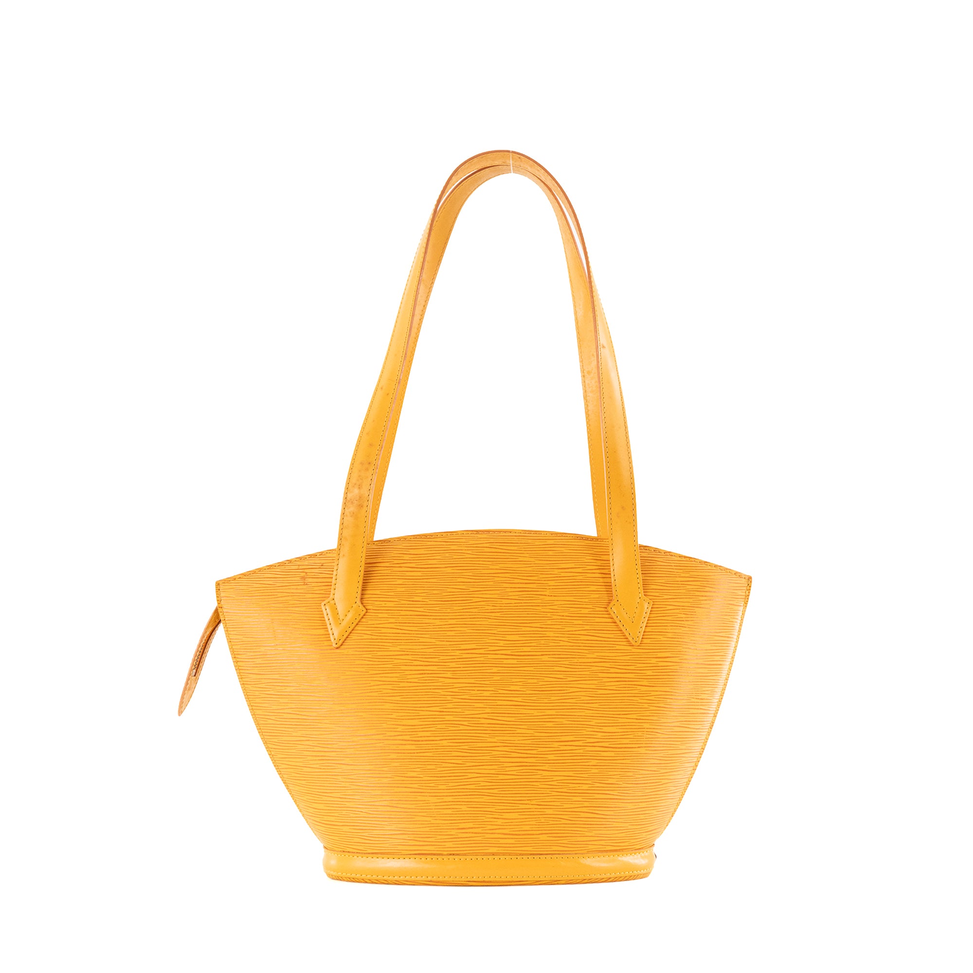 LOUIS VUITTON - Sac à épaule Saint Jacques Louis Vuitton en cuir épi jaune
