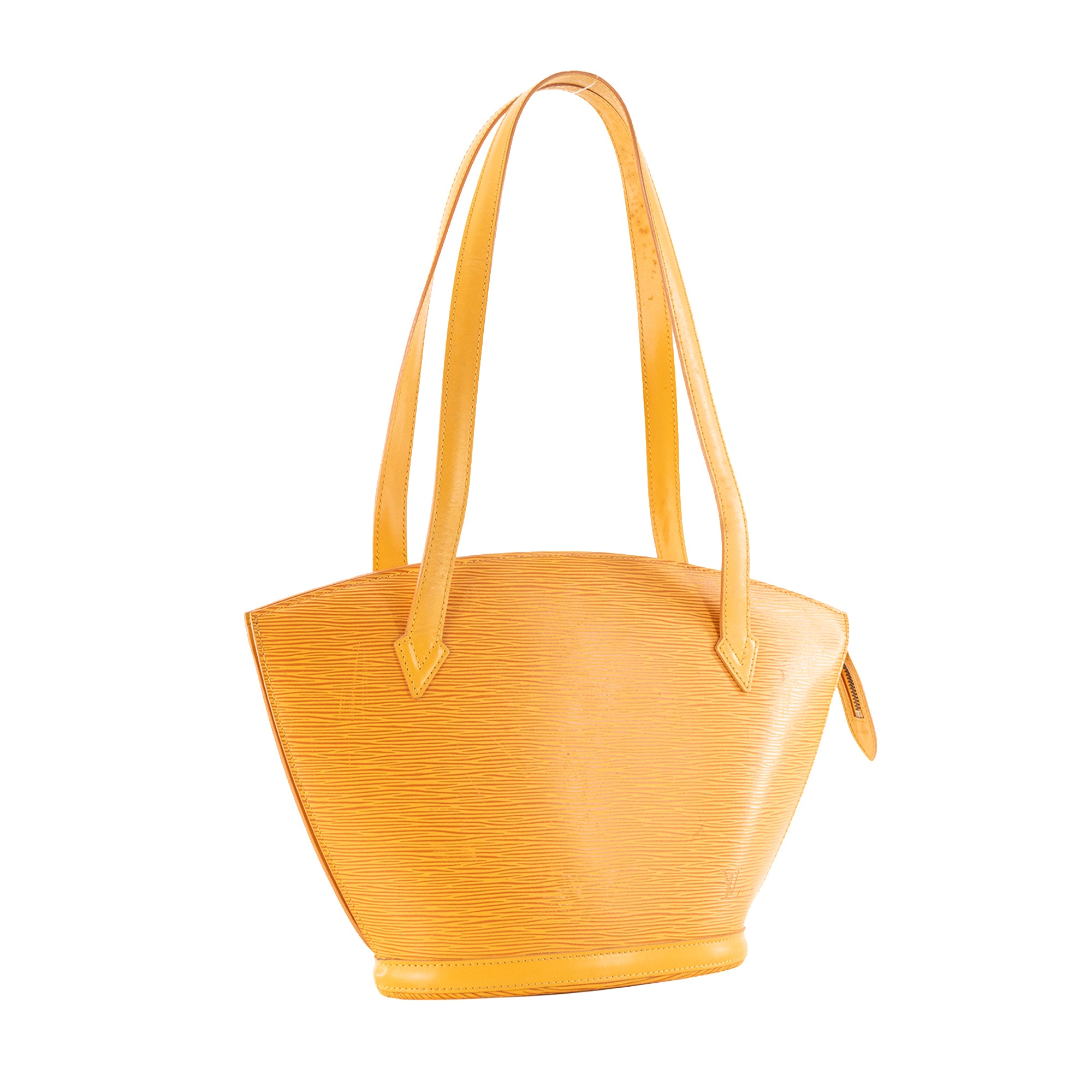 LOUIS VUITTON - Sac à épaule Saint Jacques Louis Vuitton en cuir épi jaune