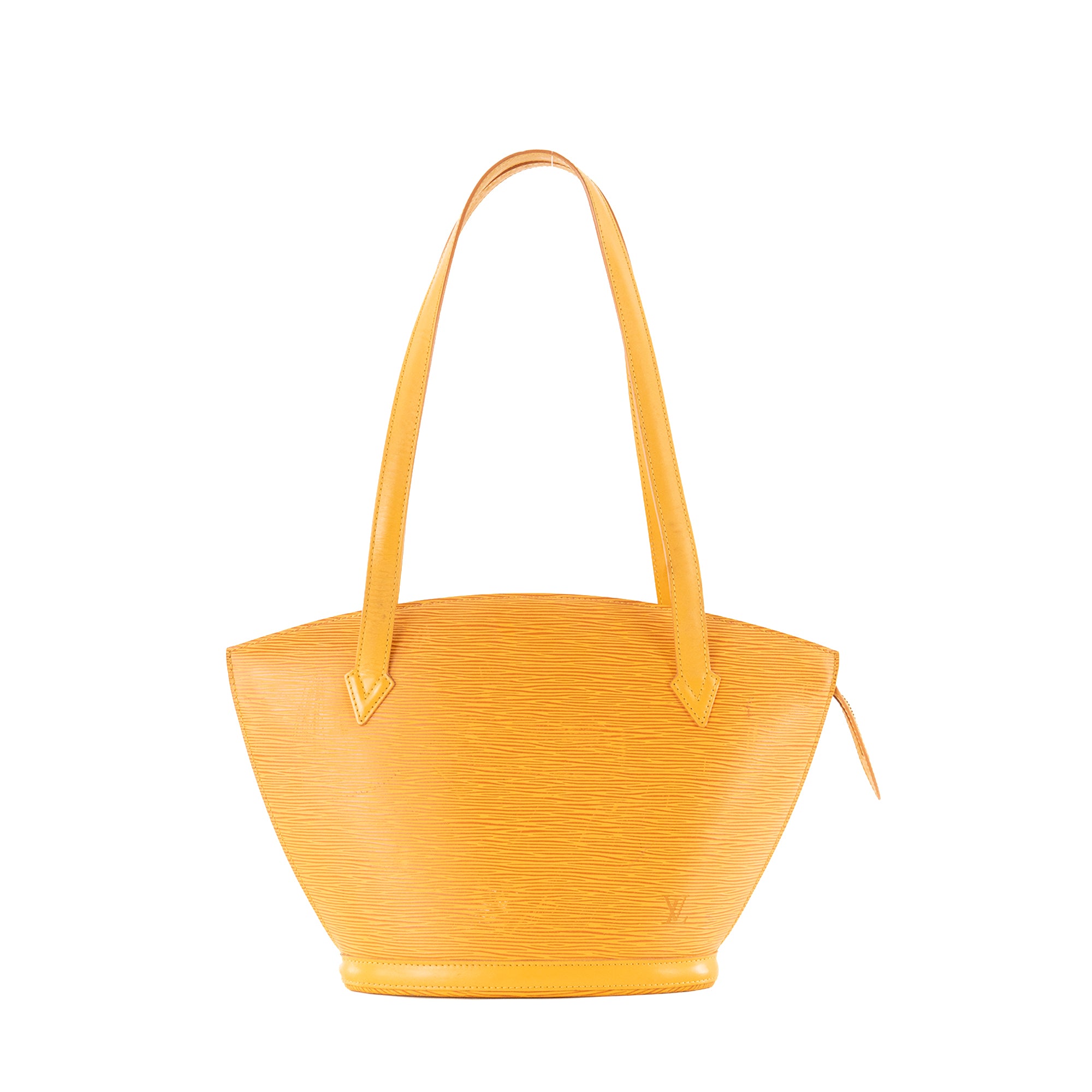 LOUIS VUITTON - Sac à épaule Saint Jacques Louis Vuitton en cuir épi jaune