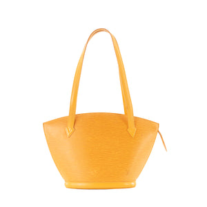 LOUIS VUITTON - Sac à épaule Saint Jacques Louis Vuitton en cuir épi jaune