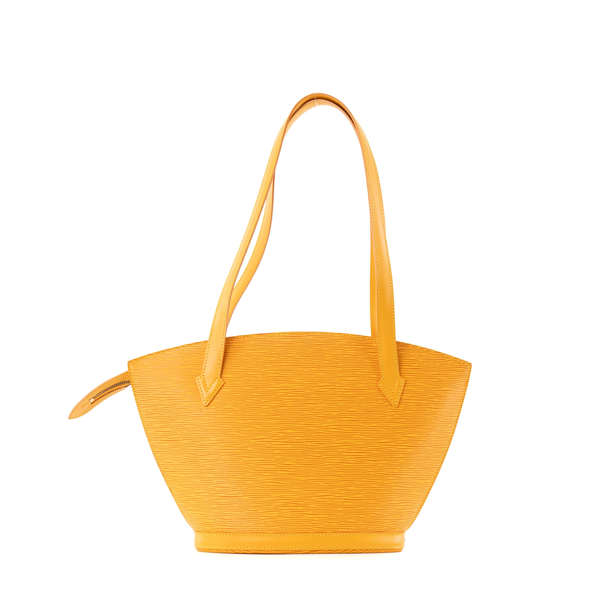 LOUIS VUITTON - Sac à épaule Saint Jacques Louis Vuitton en cuir épi jaune