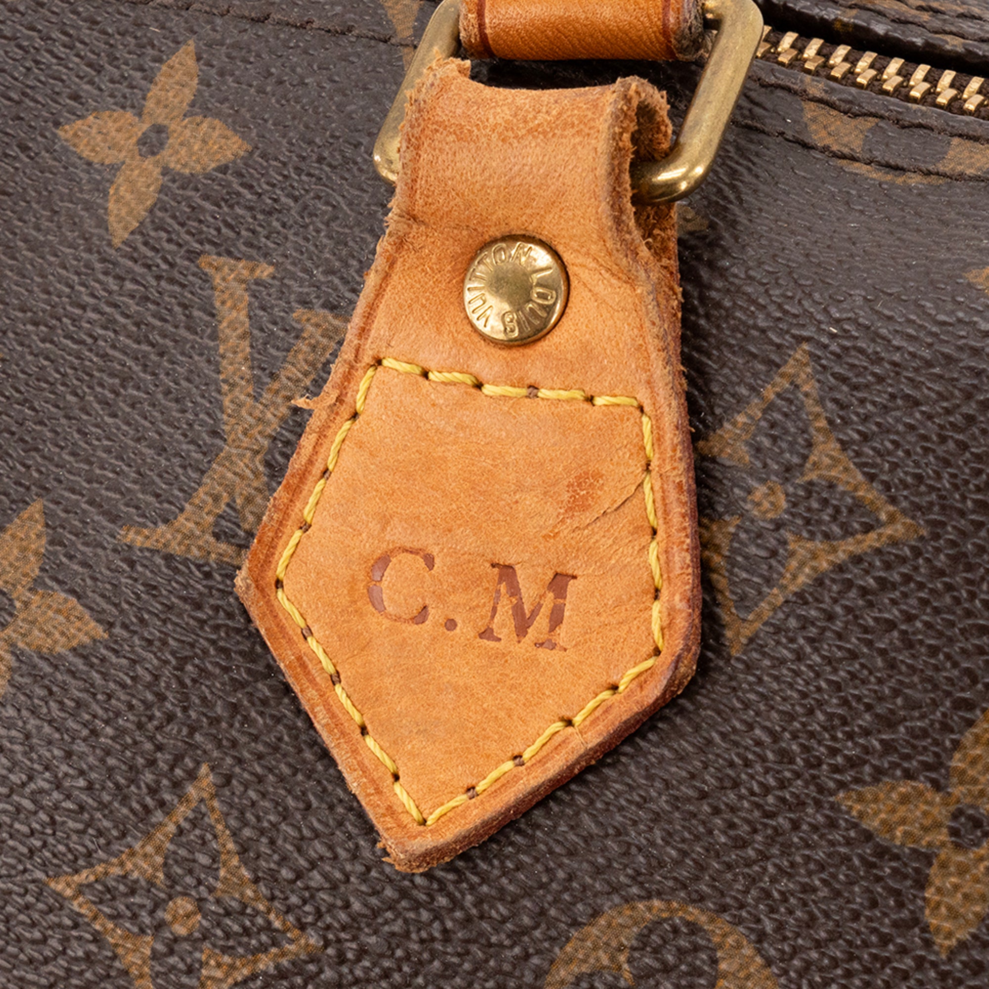 LOUIS VUITTON - Sac à main Speedy 35 Louis Vuitton en toile enduite monogrammée