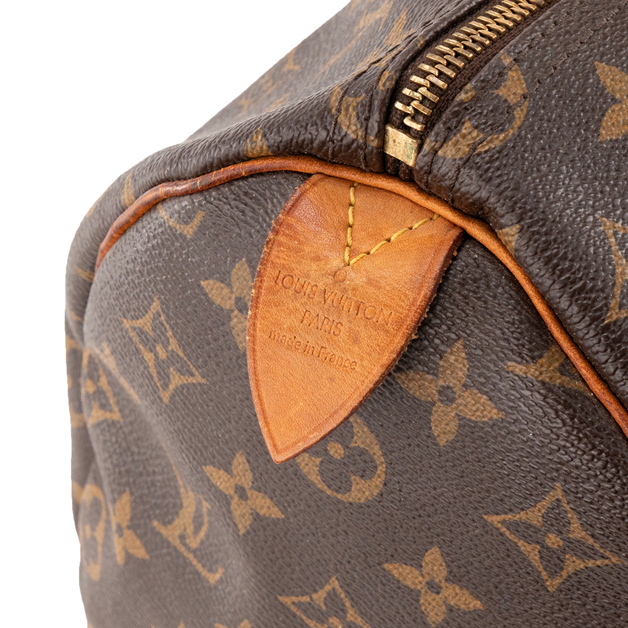 LOUIS VUITTON - Sac à main Speedy 35 Louis Vuitton en toile enduite monogrammée