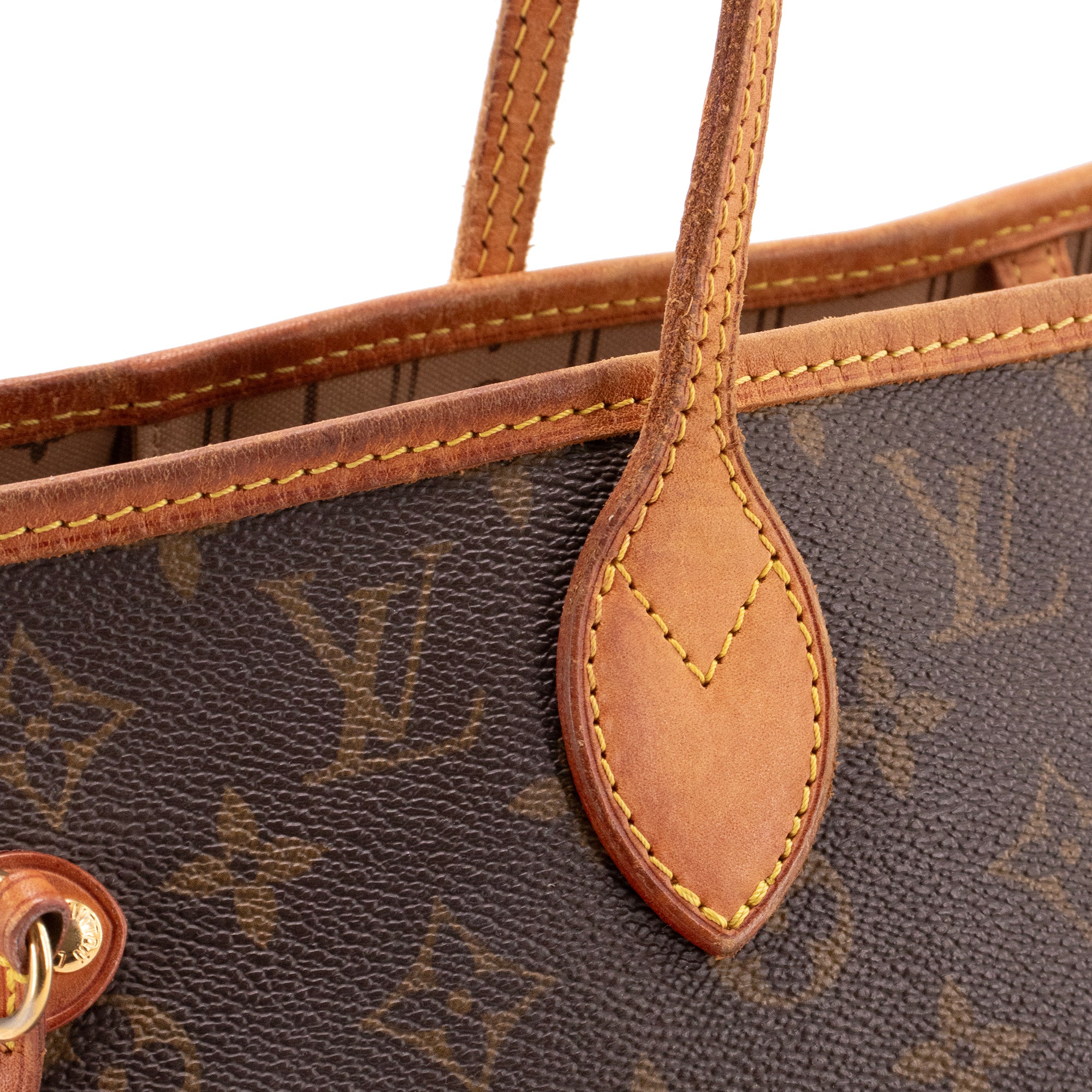 LOUIS VUITTON - Sac cabas Neverfull MM Louis Vuitton en toile enduite monogrammée