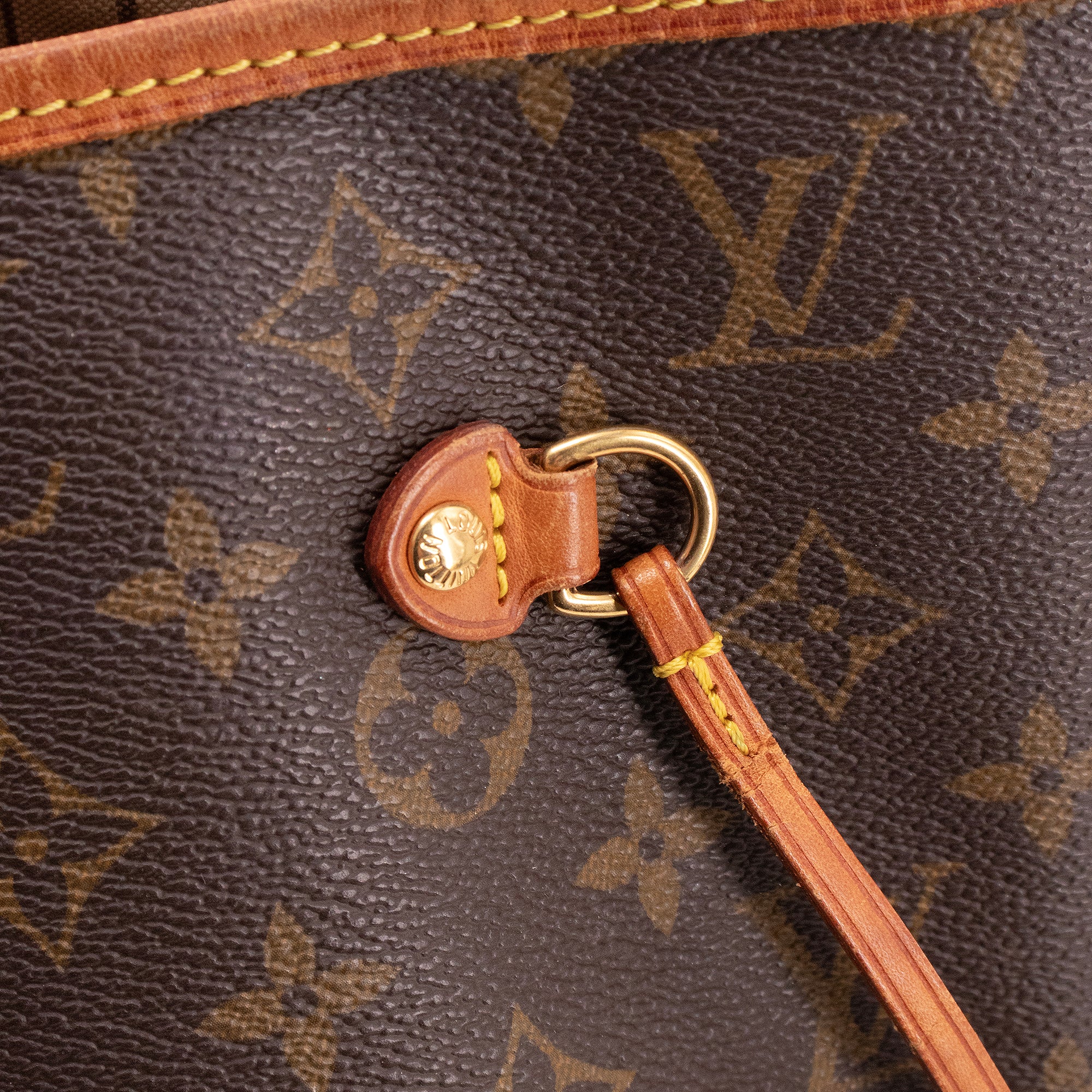 LOUIS VUITTON - Sac cabas Neverfull MM Louis Vuitton en toile enduite monogrammée
