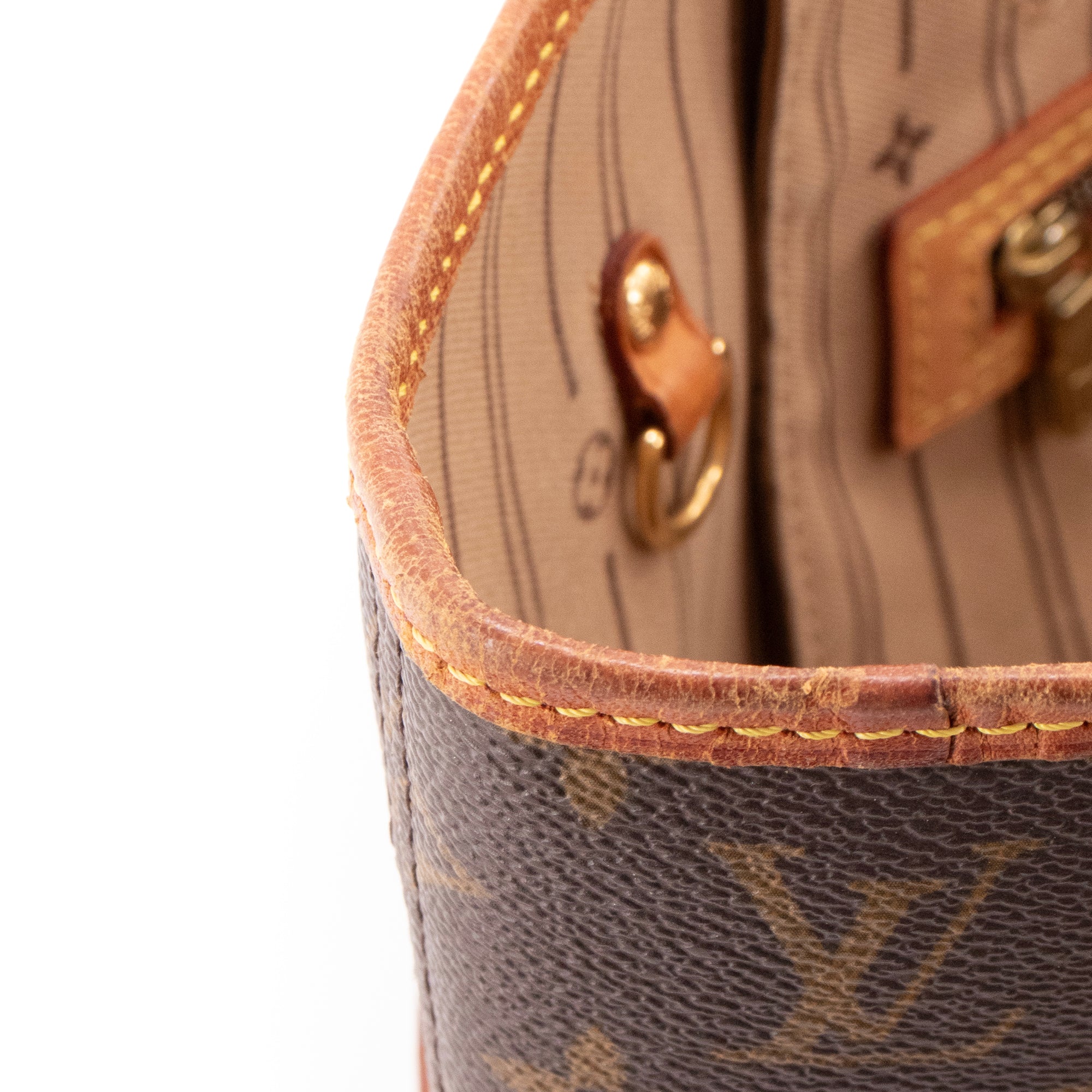 LOUIS VUITTON - Sac cabas Neverfull MM Louis Vuitton en toile enduite monogrammée