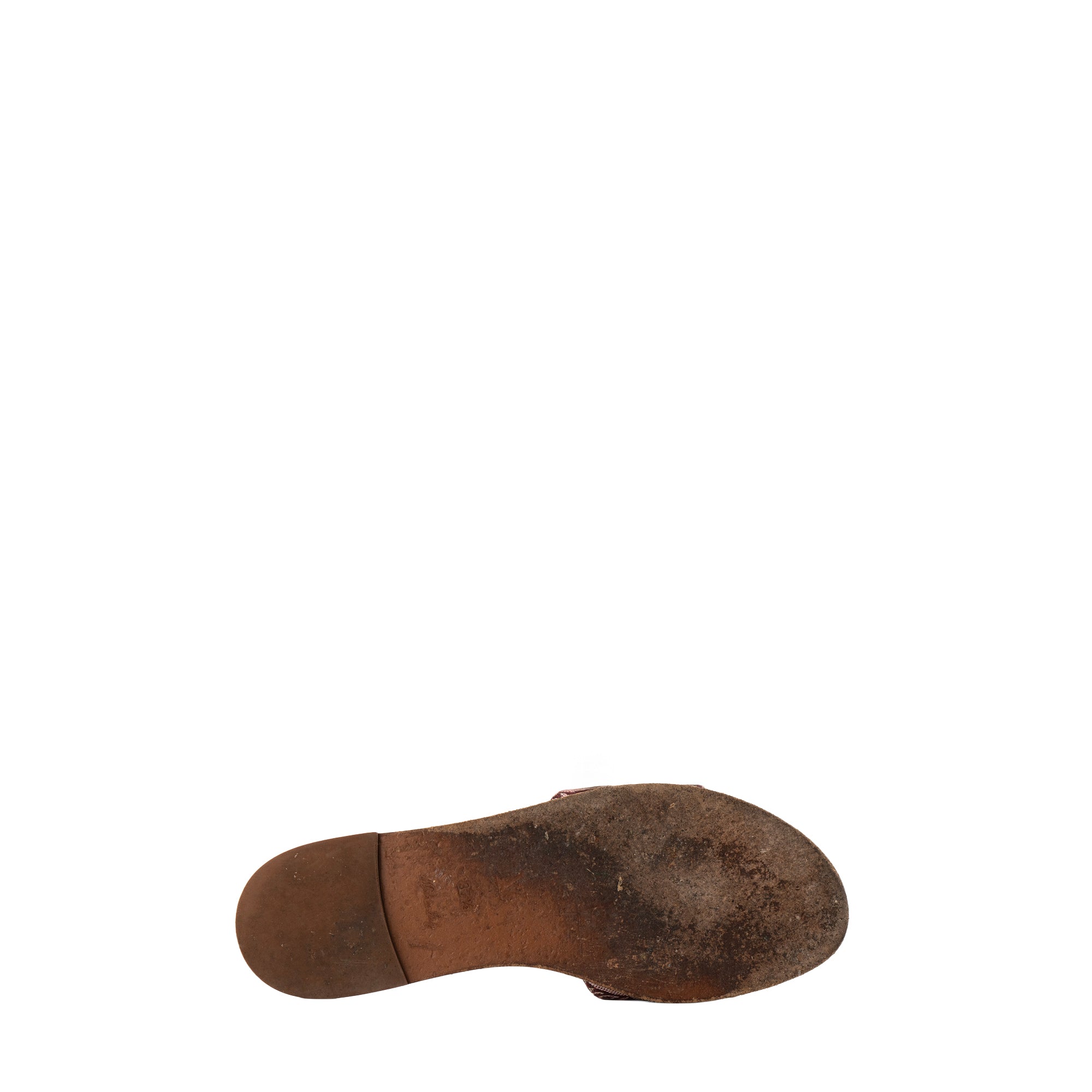 LOUIS VUITTON - Sandales plates Louis Vuitton en toile bordeaux (T37,5)