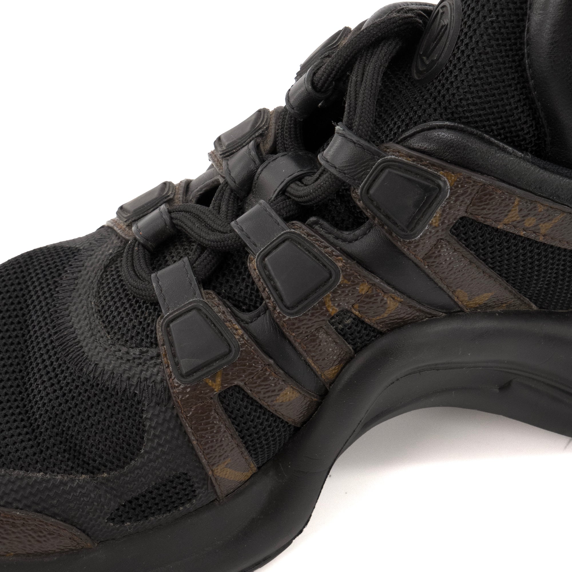 LOUIS VUITTON - Sneakers Archlight Louis Vuitton en toile enduite monogrammée (T37.5)