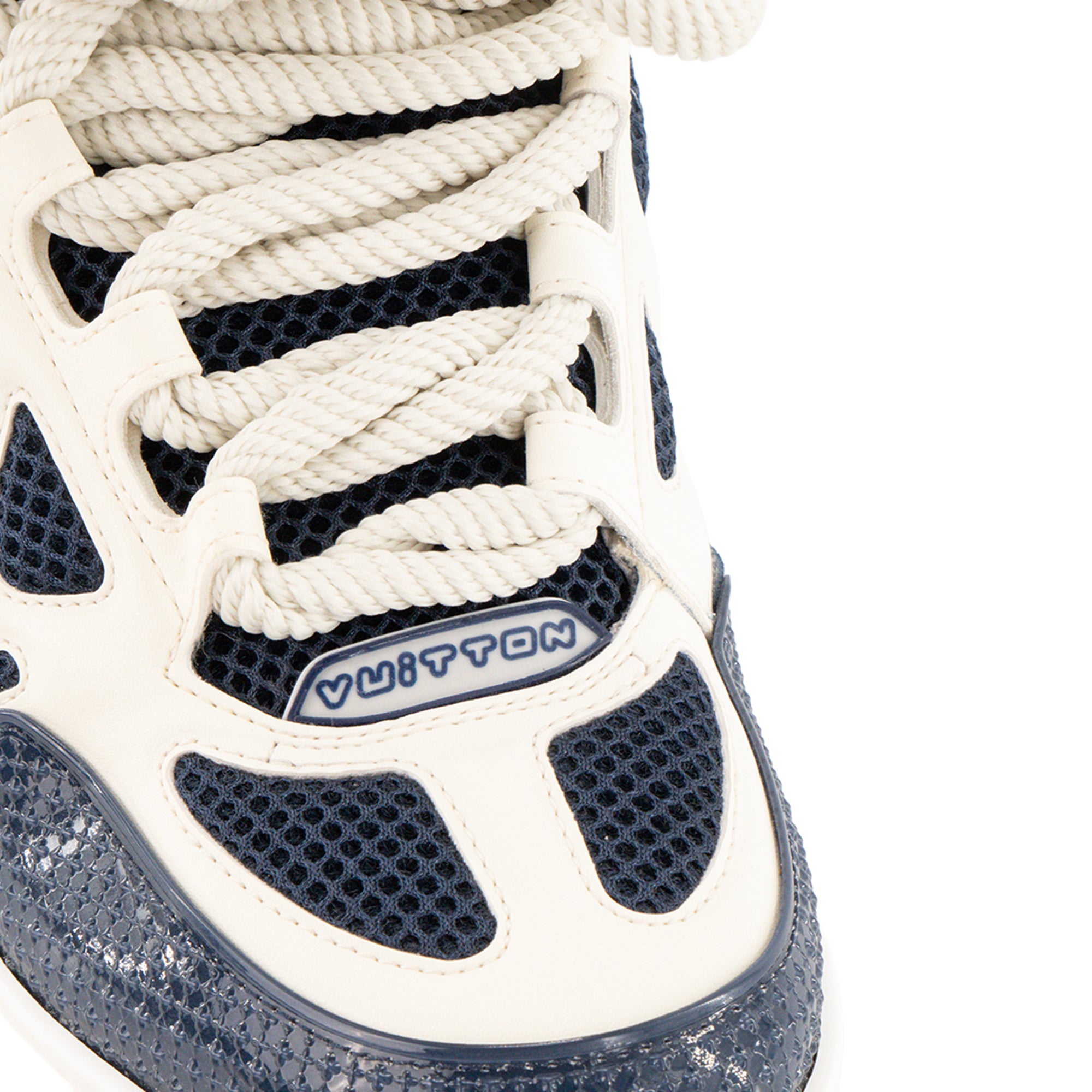 LOUIS VUITTON - Sneakers LV Skate Louis Vuitton en toile bleu marine (T38)