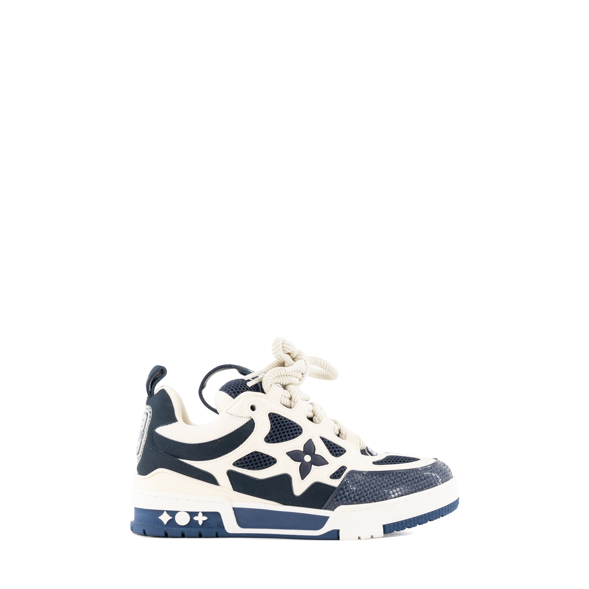 LOUIS VUITTON - Sneakers LV Skate Louis Vuitton en toile bleu marine (T37,5)