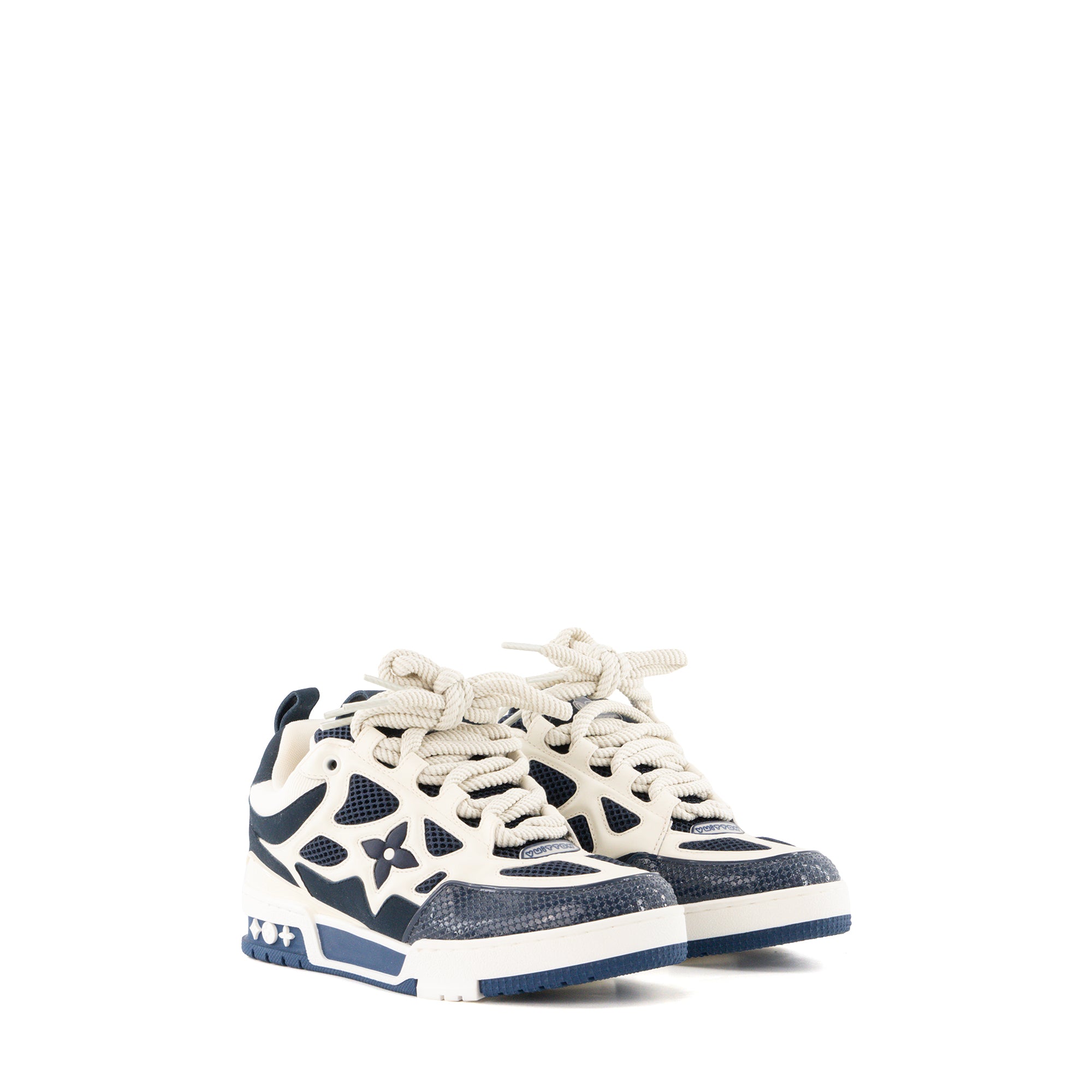 LOUIS VUITTON - Sneakers LV Skate Louis Vuitton en toile bleu marine (T37,5)