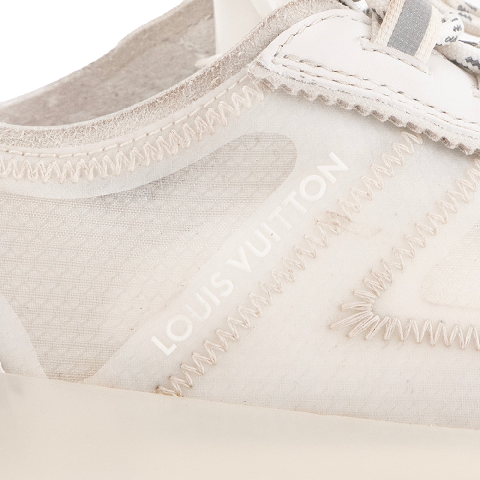 LOUIS VUITTON - Louis Vuitton LV Sprint sneakers in white canvas (Size 38.5)