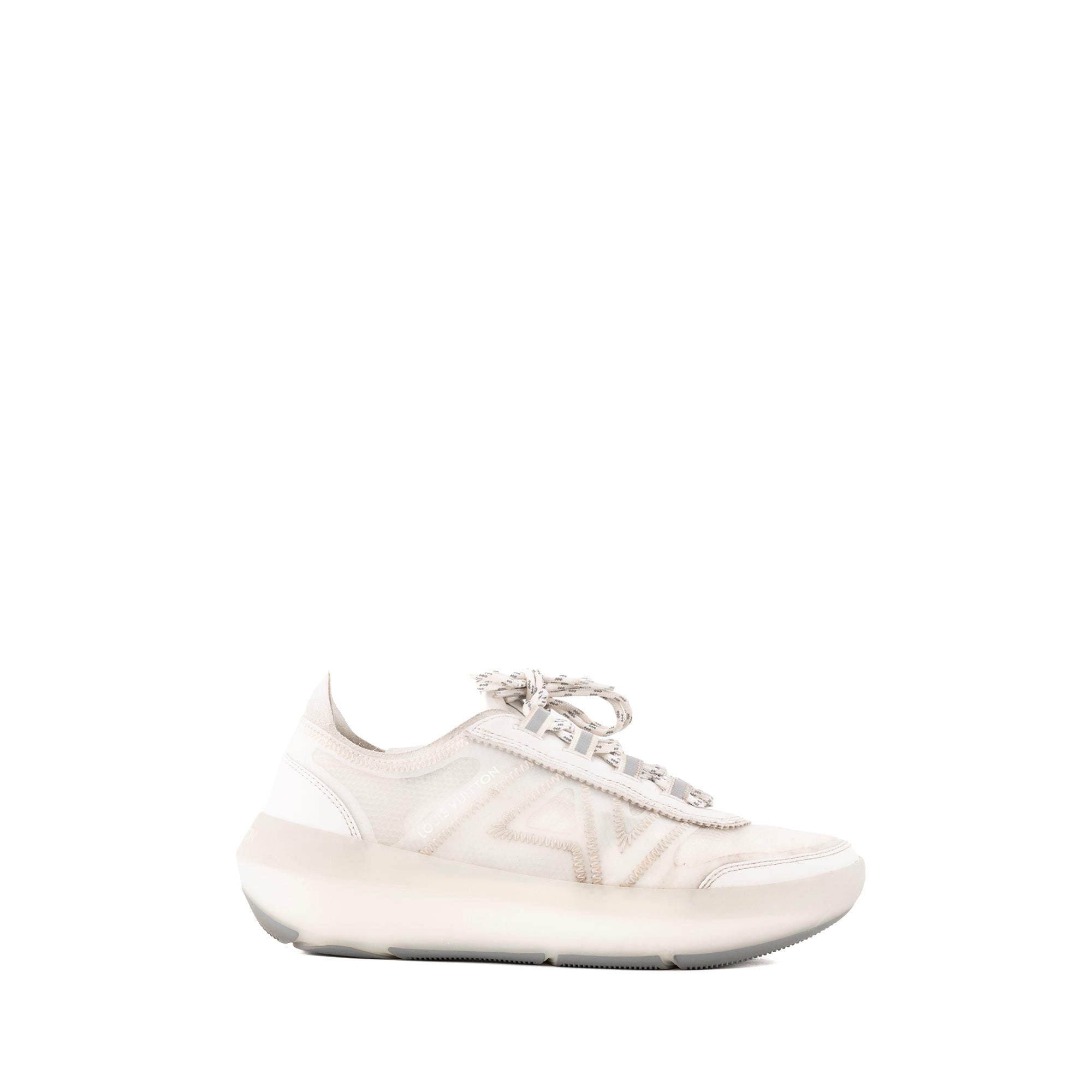 LOUIS VUITTON - Louis Vuitton LV Sprint sneakers in white canvas (Size 38.5)