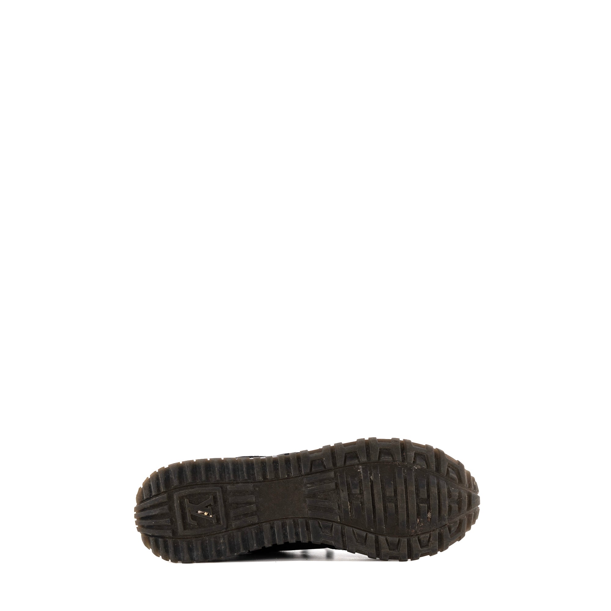 LOUIS VUITTON - Sneakers Runway Louis Vuitton en toile enduite et cuir noir (T38,5)