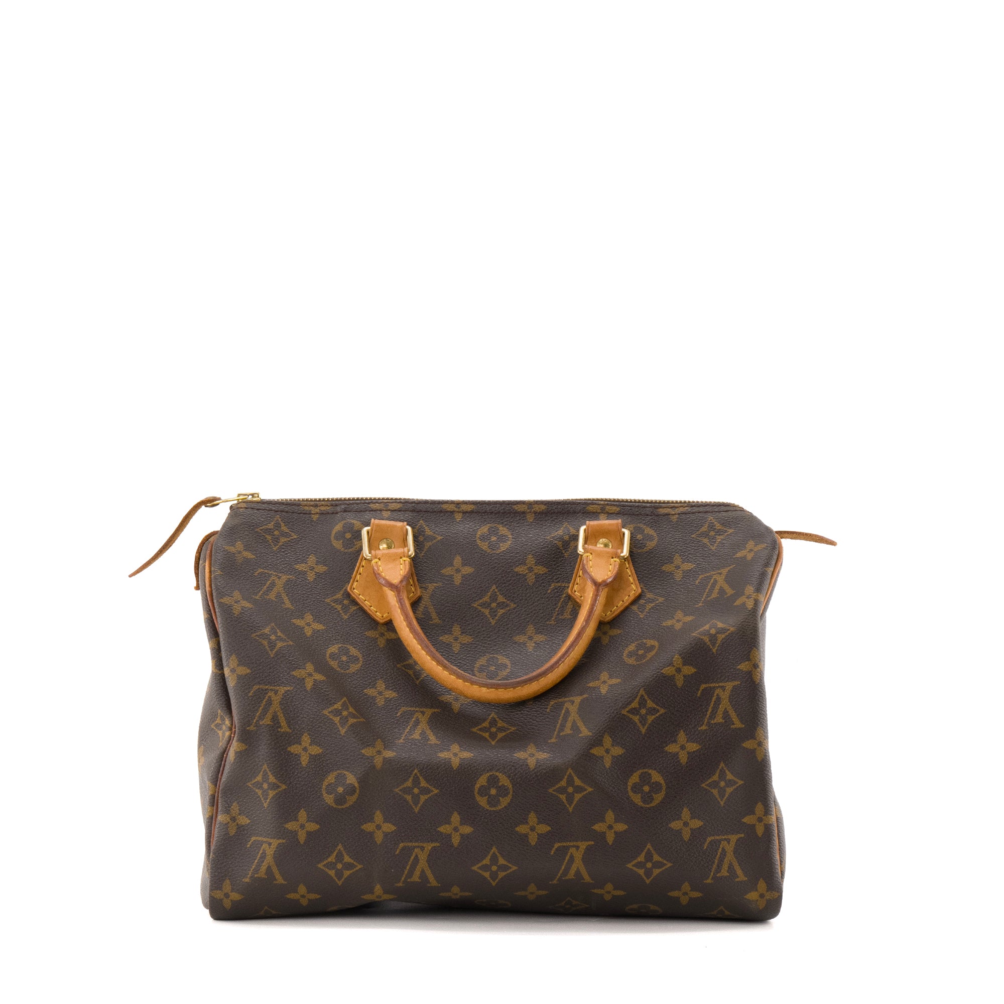 LOUIS VUITTON - Sac à main Speedy 30 Louis Vuitton en toile enduite monogrammée