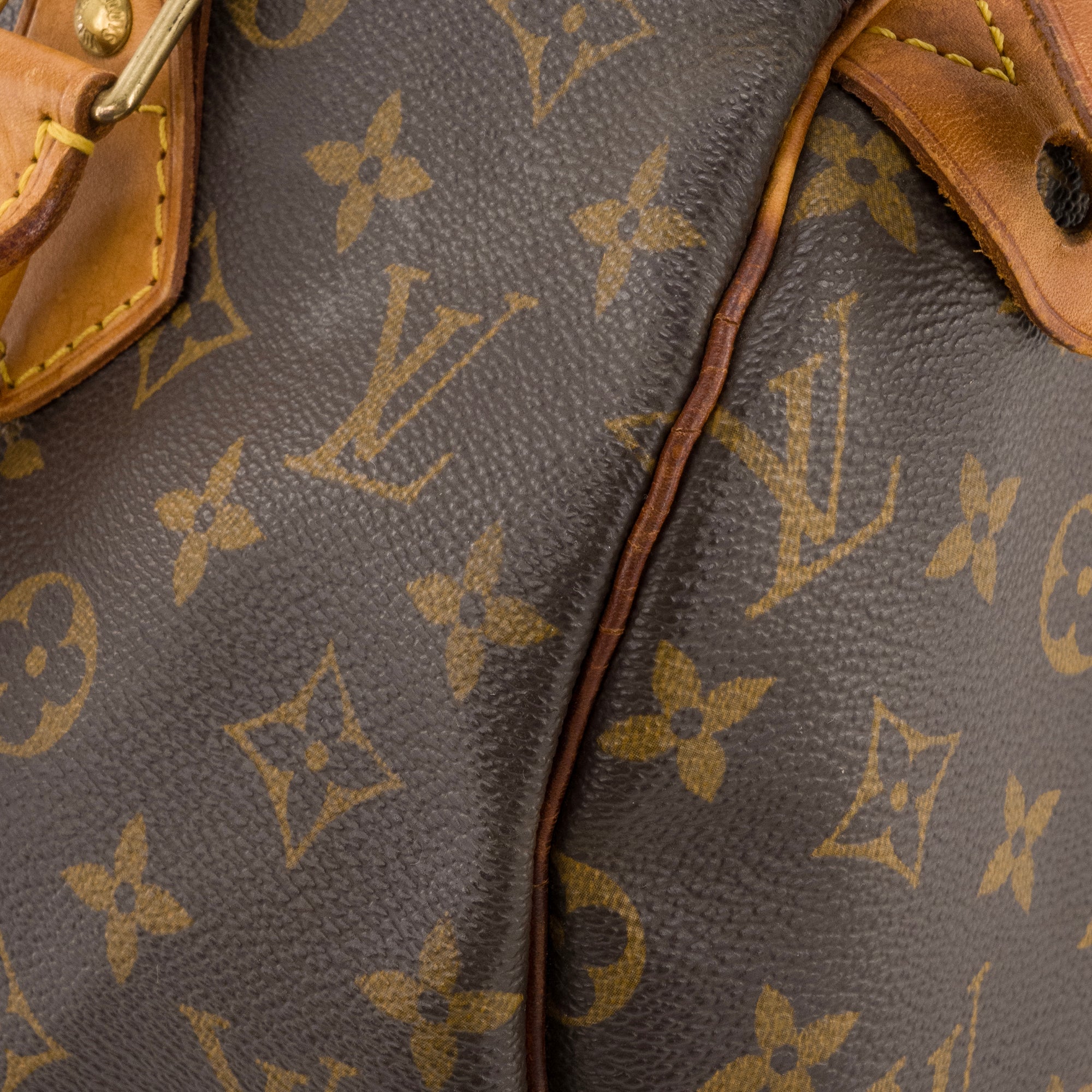 LOUIS VUITTON - Sac à main Speedy 30 Louis Vuitton en toile enduite monogrammée