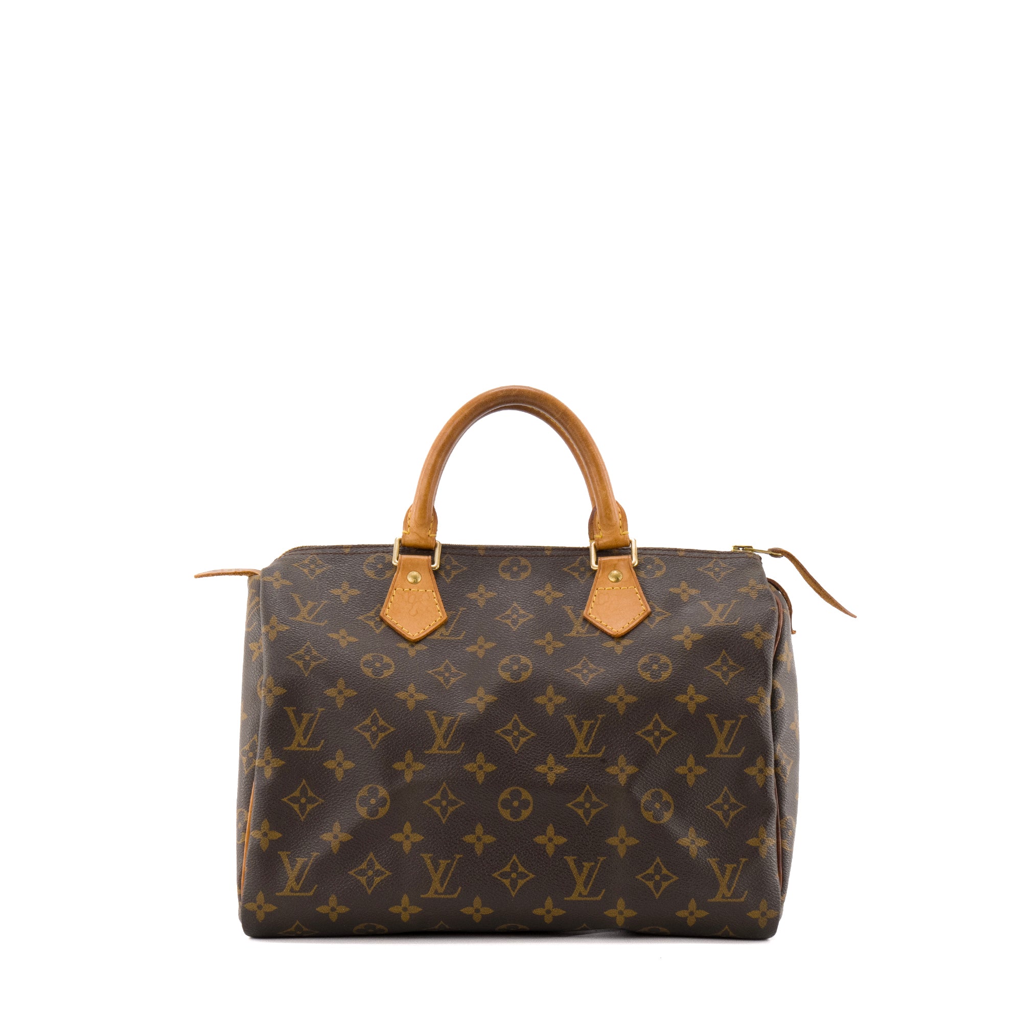 LOUIS VUITTON - Sac à main Speedy 30 Louis Vuitton en toile enduite monogrammée