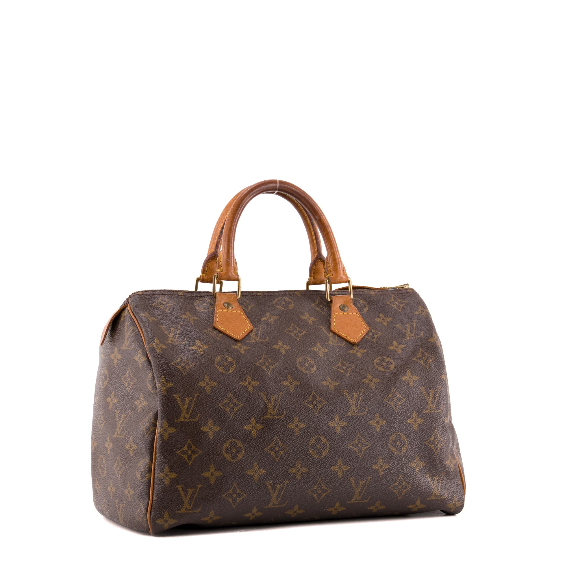 LOUIS VUITTON - Sac à main Speedy 30 Louis Vuitton en toile enduite monogrammée vintage