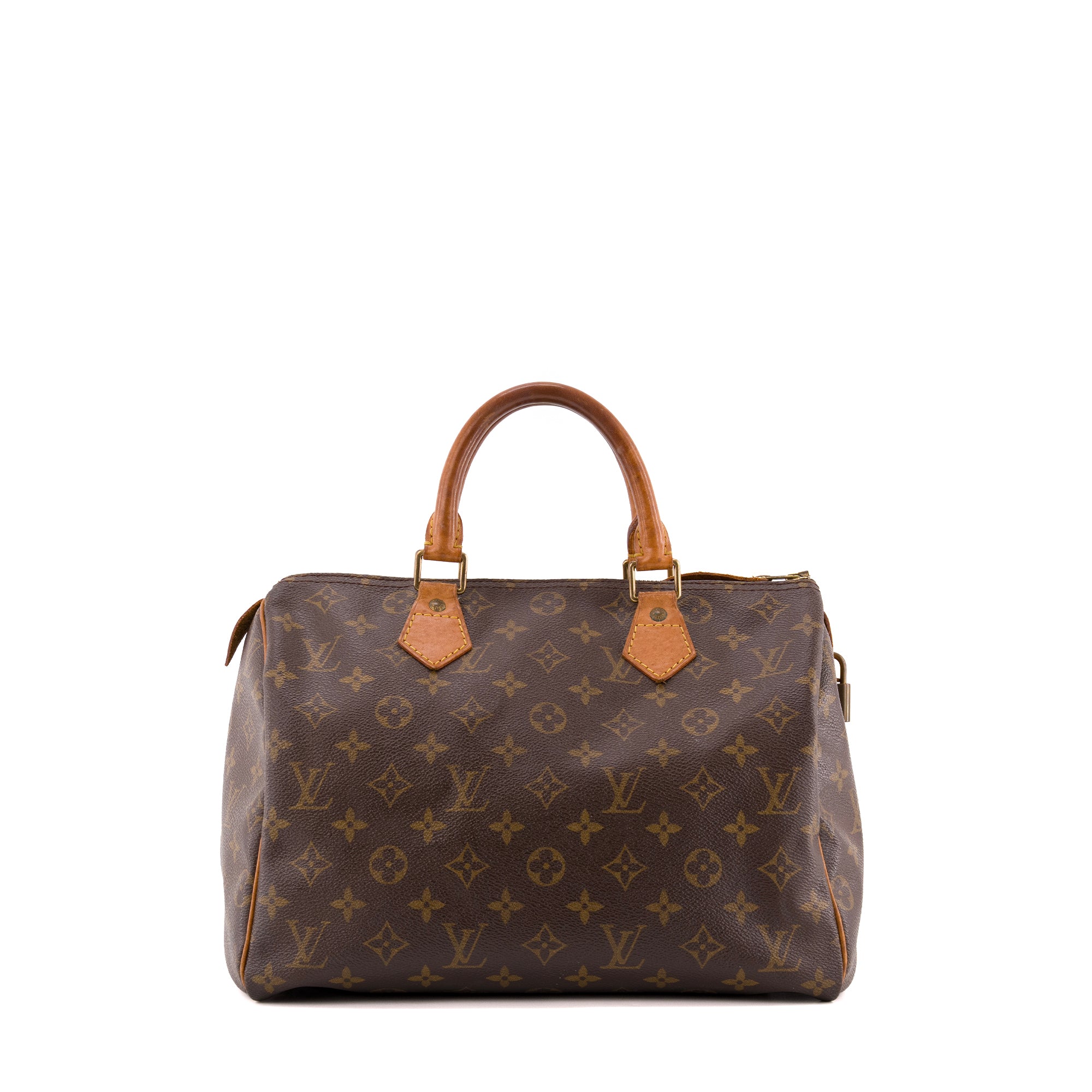 LOUIS VUITTON - Sac à main Speedy 30 Louis Vuitton en toile enduite monogrammée vintage