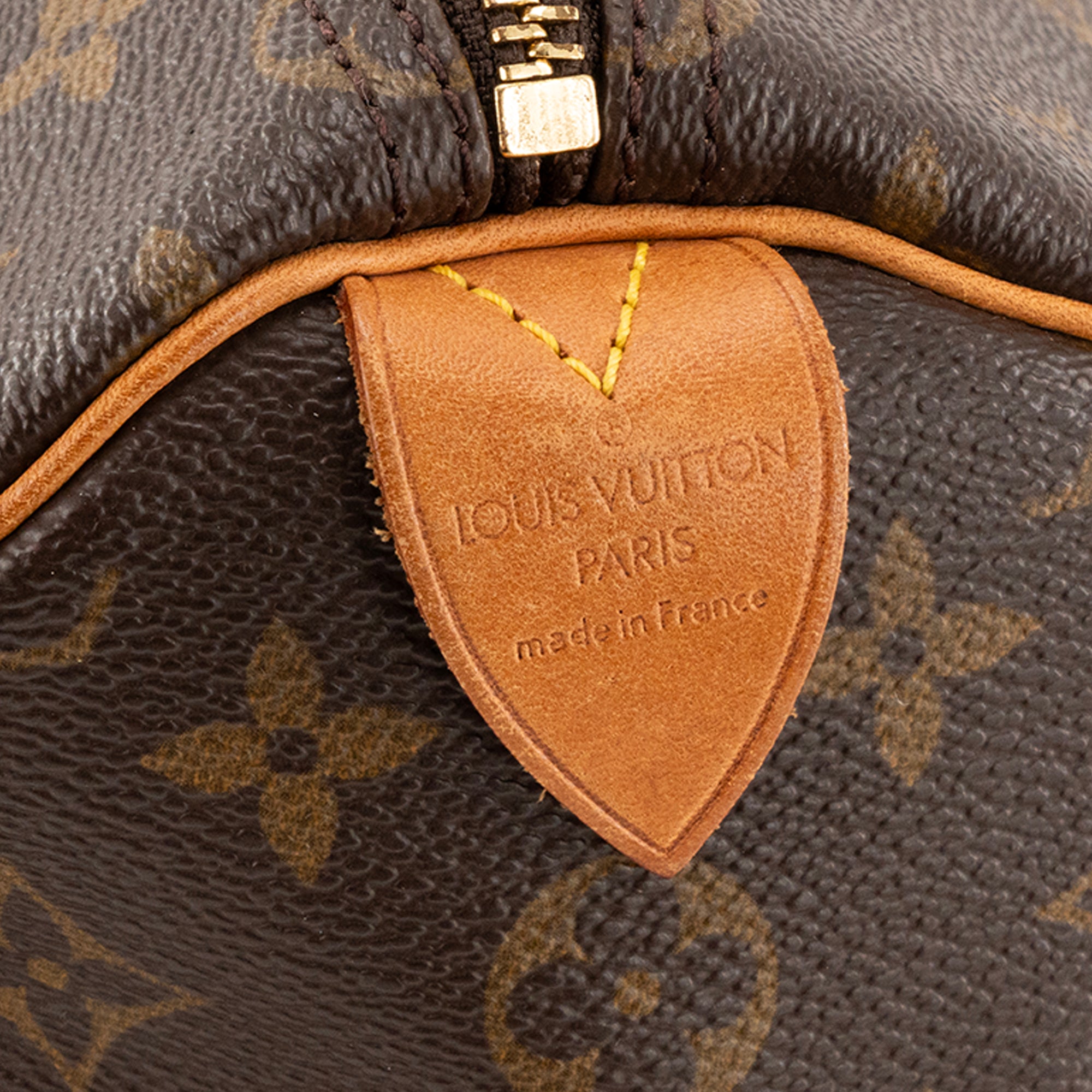 LOUIS VUITTON - Sac à main Speedy 35 Louis Vuitton en toile enduite monogrammée