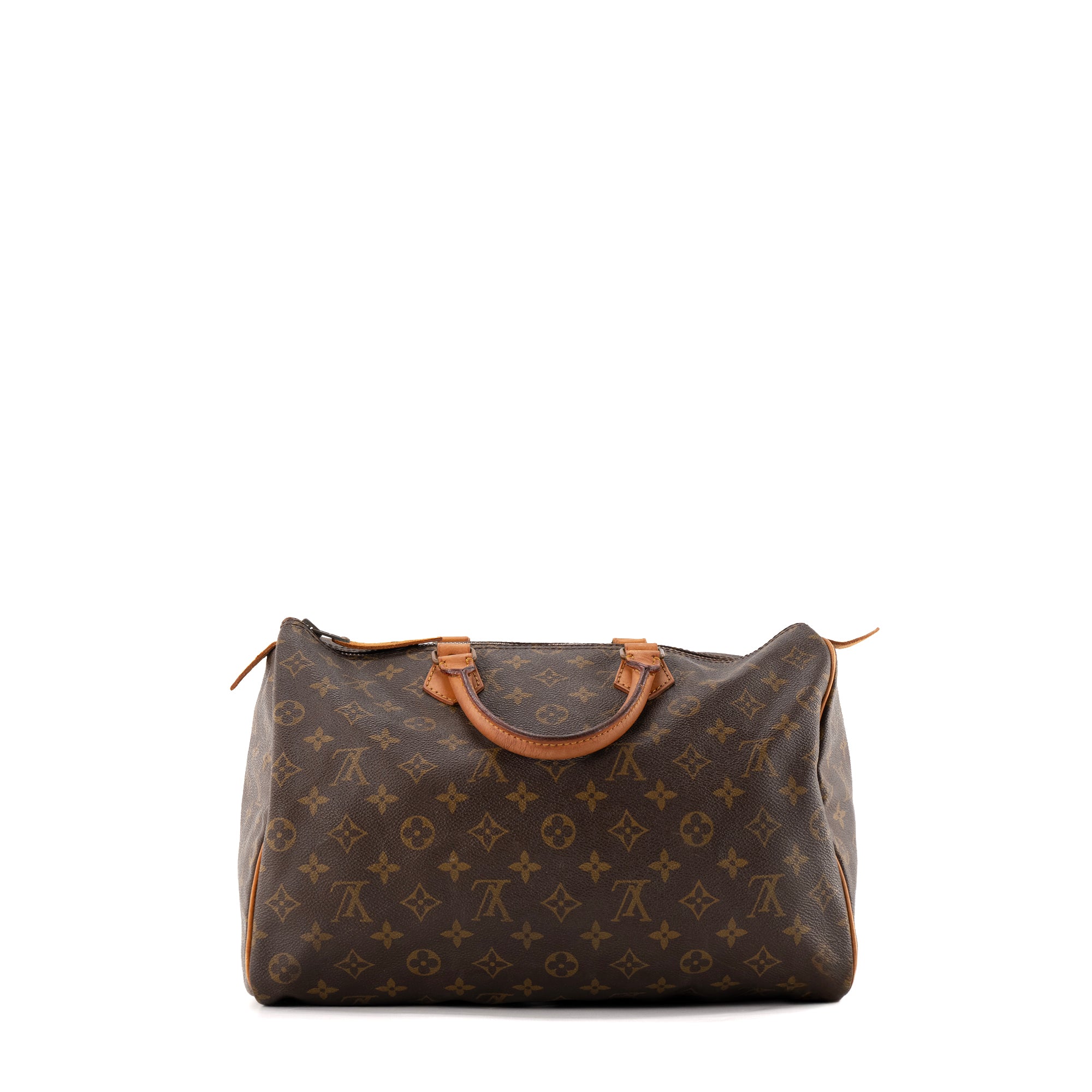 LOUIS VUITTON - Sac à main Speedy 35 Louis Vuitton en toile monogrammée vintage
