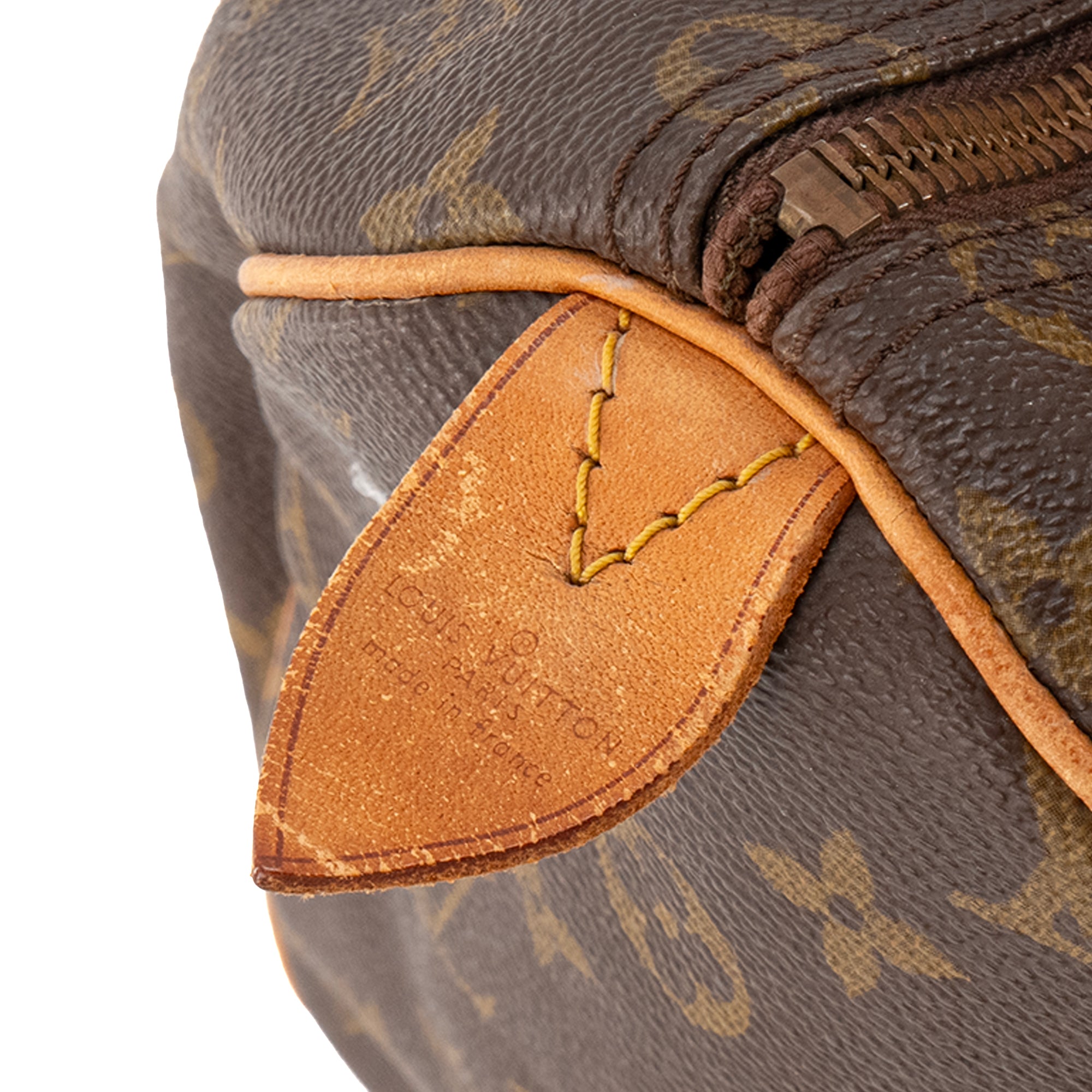 LOUIS VUITTON - Sac à main Speedy 35 Louis Vuitton en toile monogrammée vintage