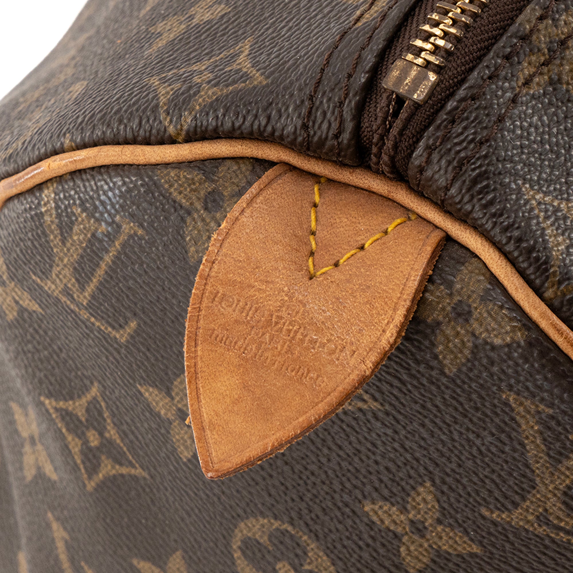 LOUIS VUITTON - Sac à main Speedy 40 Louis Vuitton en toile enduite monogrammée vintage