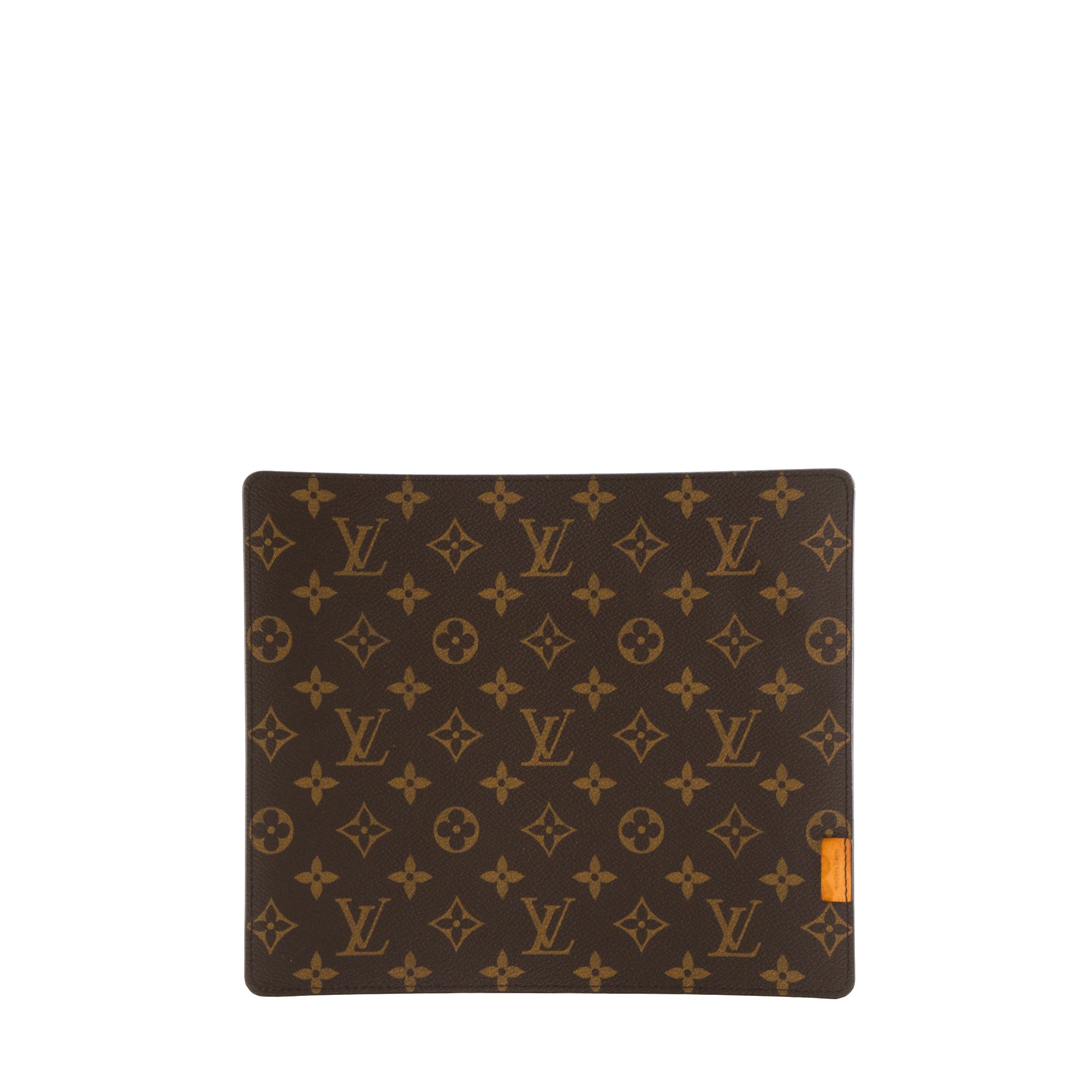 LOUIS VUITTON - Tapis de souris Gaston Louis Vuitton en toile enduite monogrammée marron