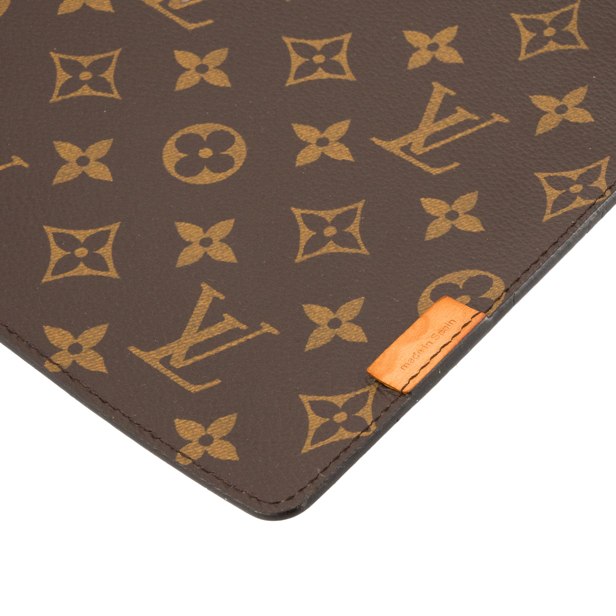 LOUIS VUITTON - Tapis de souris Gaston Louis Vuitton en toile enduite monogrammée marron